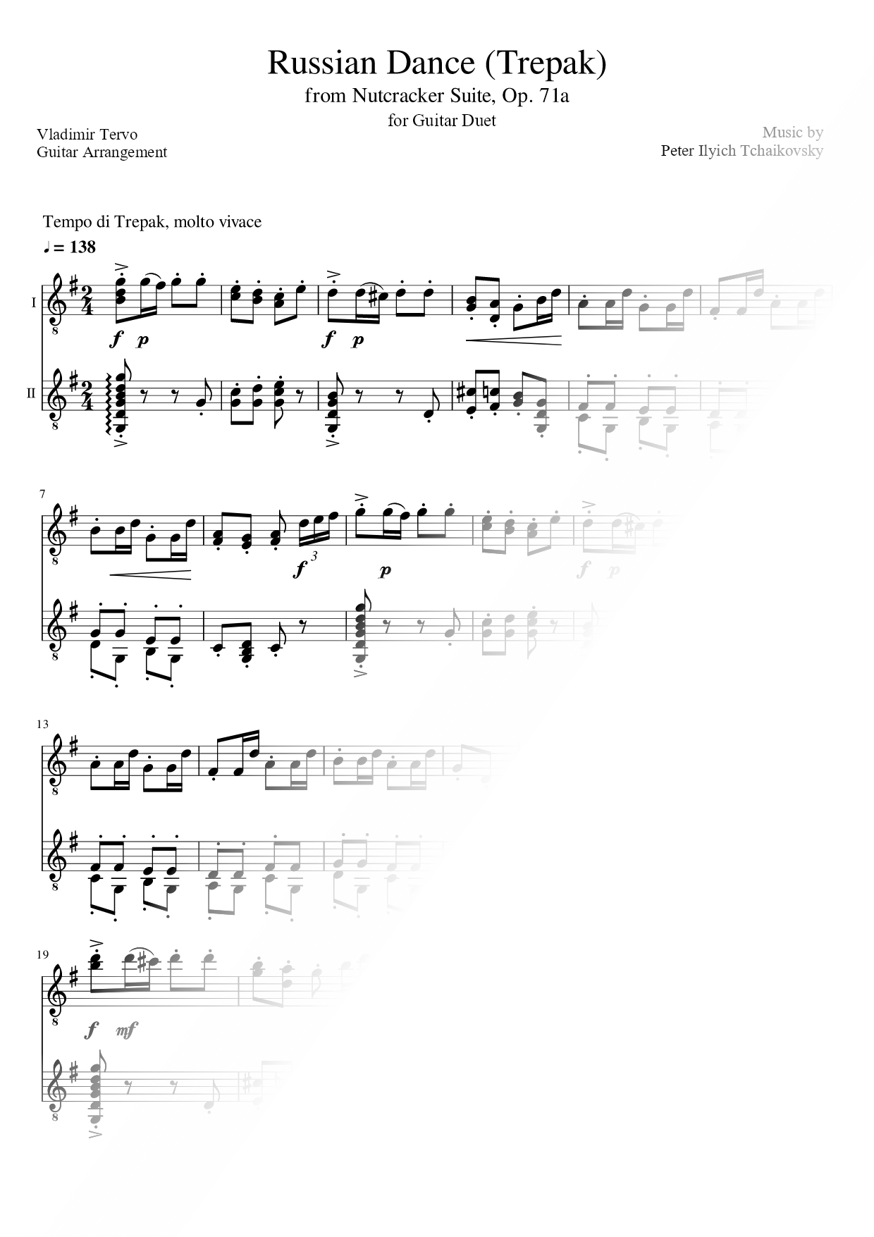 Russian Dance - Guitar Duet