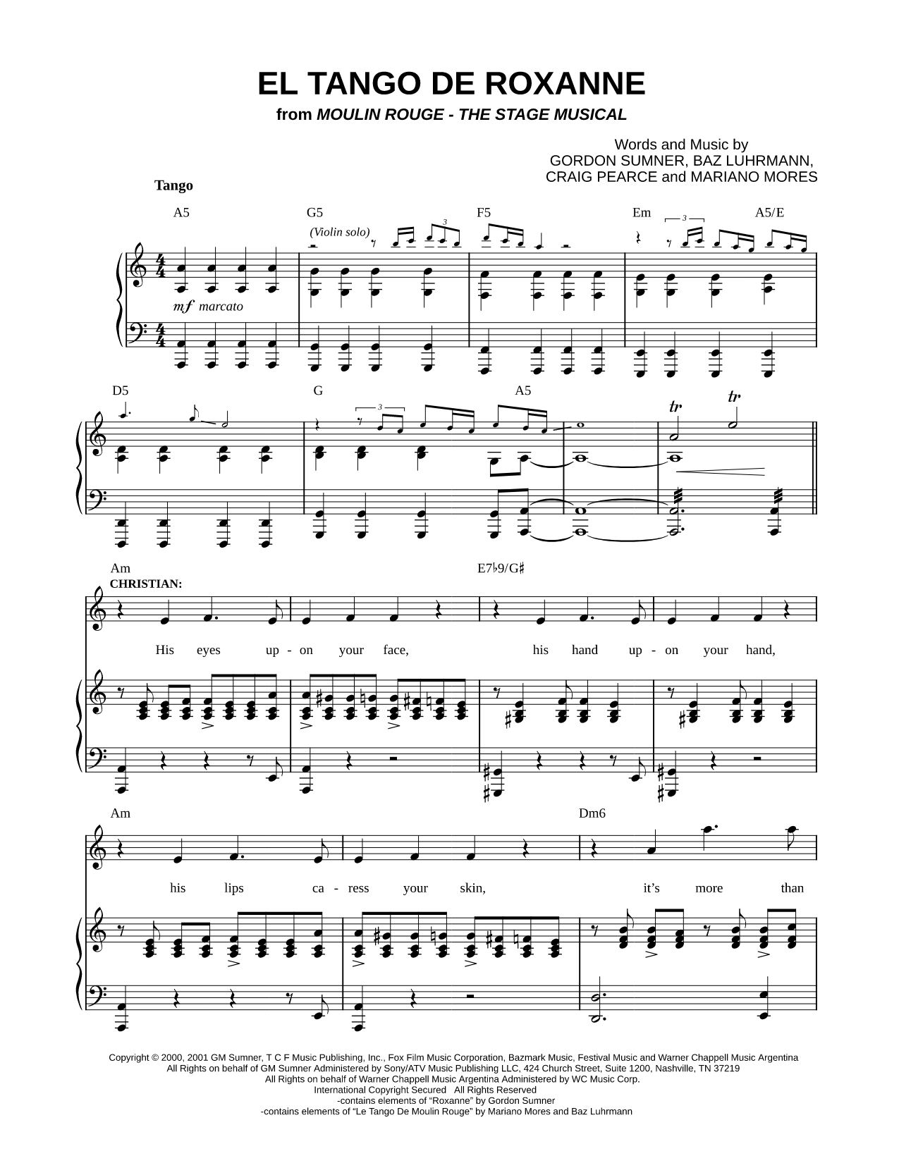 El Tango De Roxanne