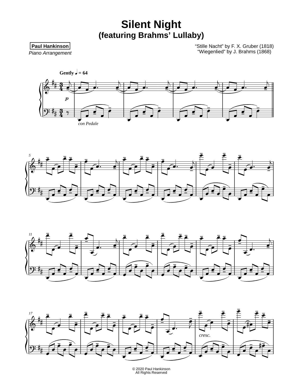 Silent Night (featuring Brahms' Lullaby)