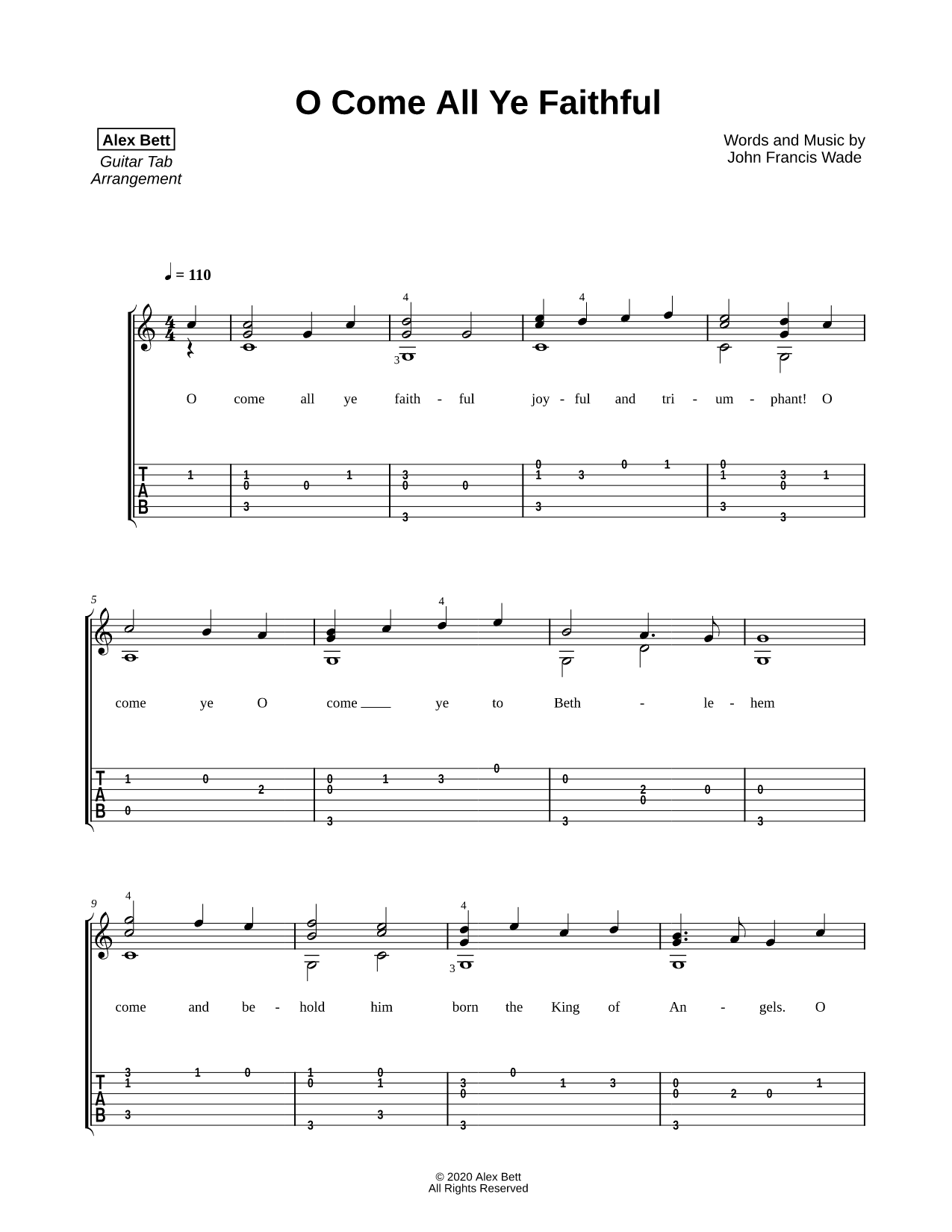 O Come, All Ye Faithful
