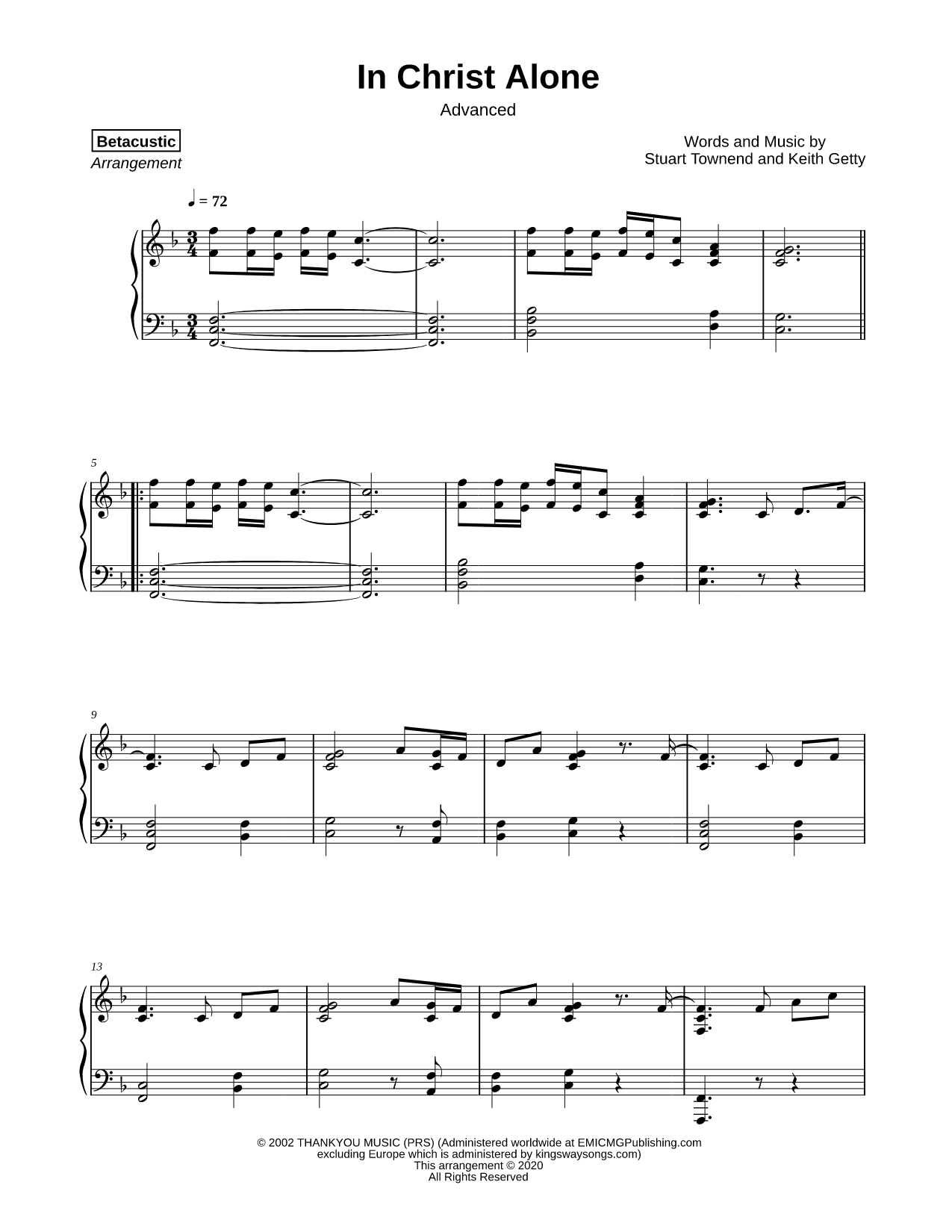 In Christ Alone [advanced]