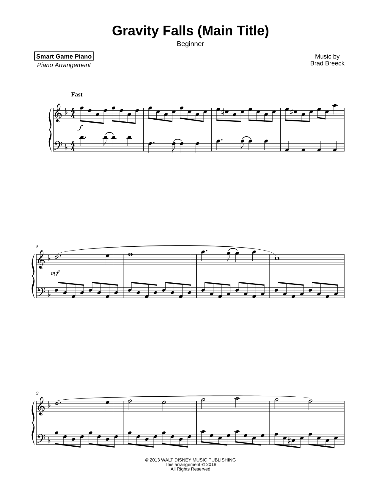 Gravity Falls (Main Title) [beginner]