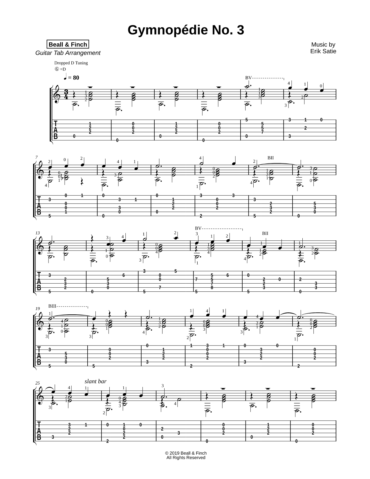 Gymnopédie No. 3