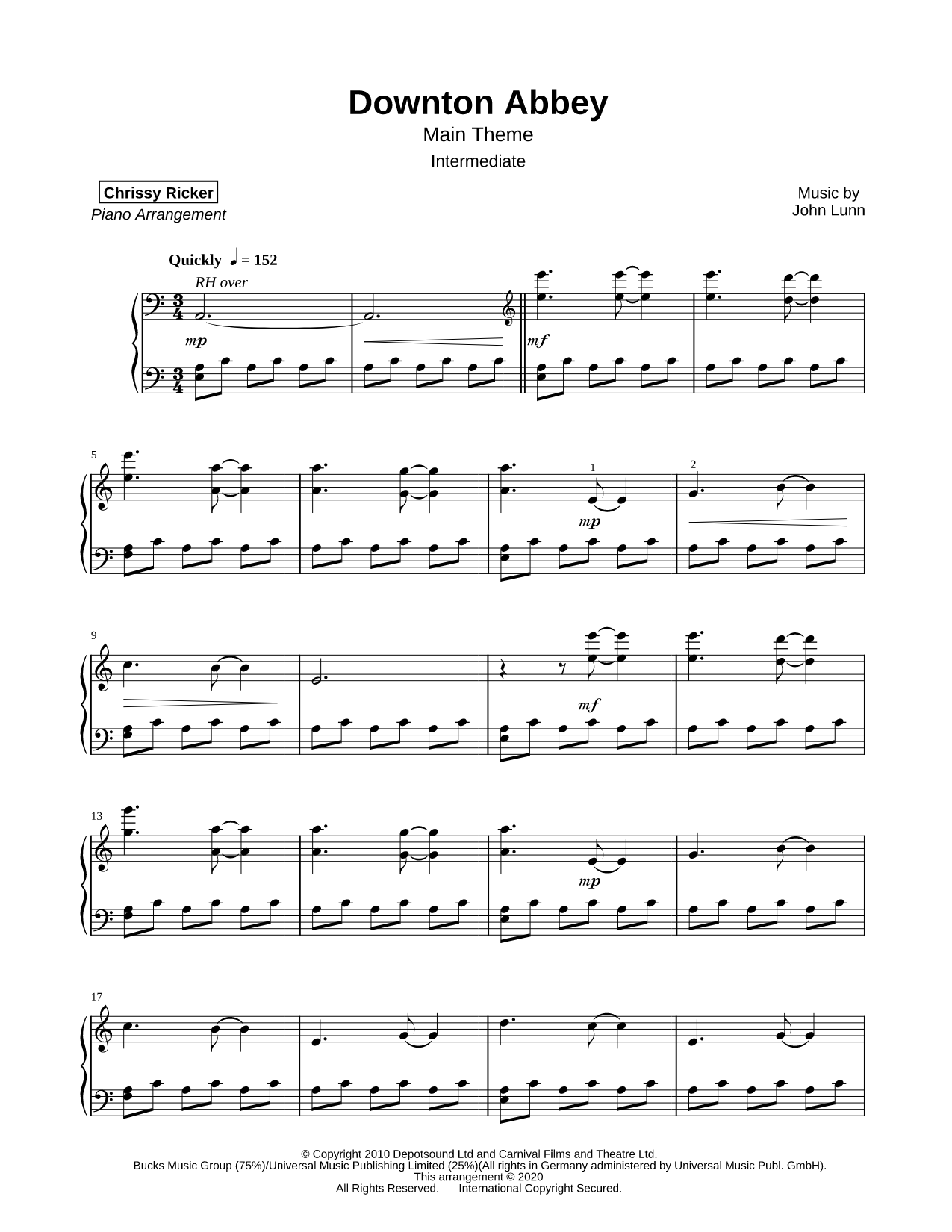 Downton Abbey Theme [intermediate]