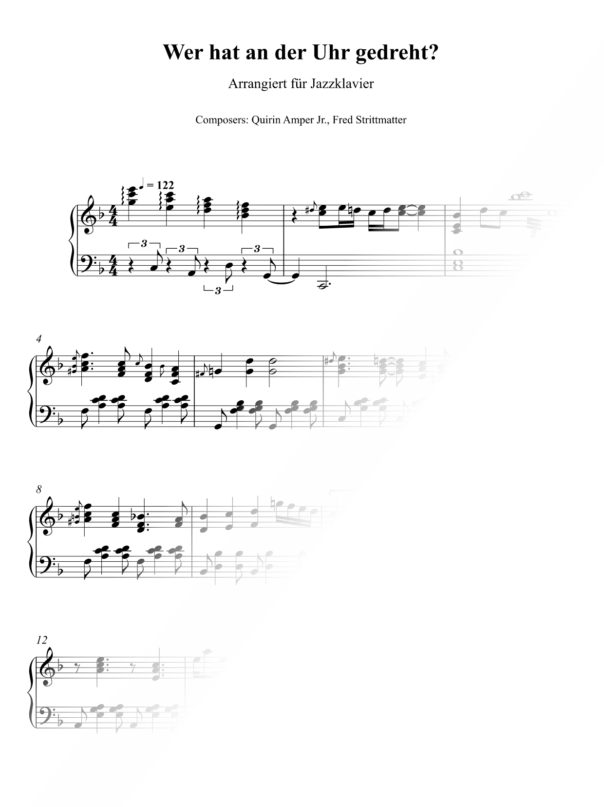 Wer hat an der Uhr gedreht? [jazz version]