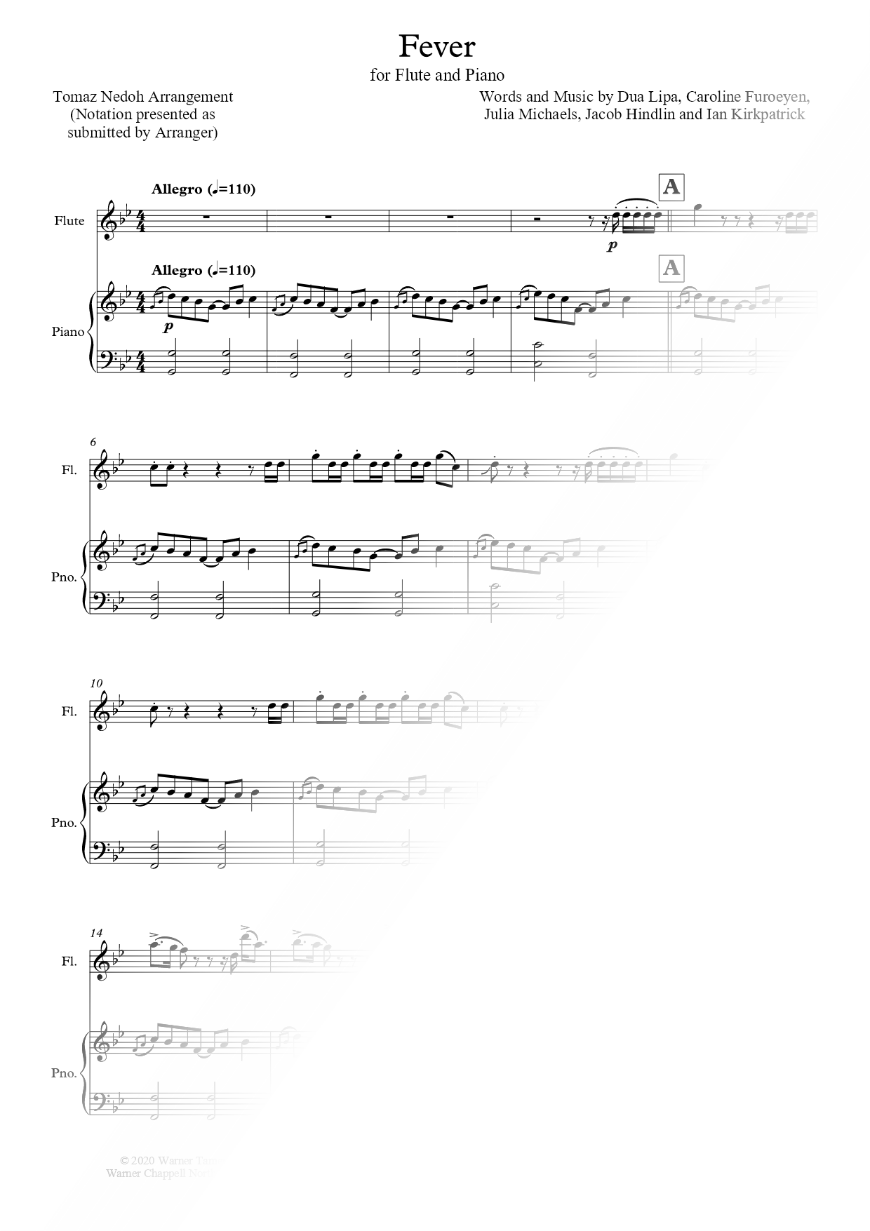 Fever - Flute & Piano