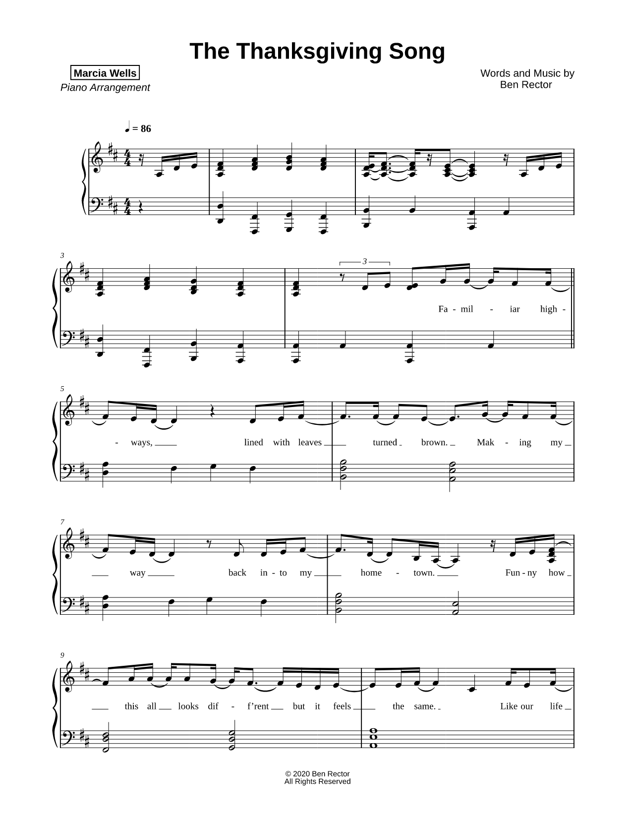 The Thanksgiving Song (Ben Rector)