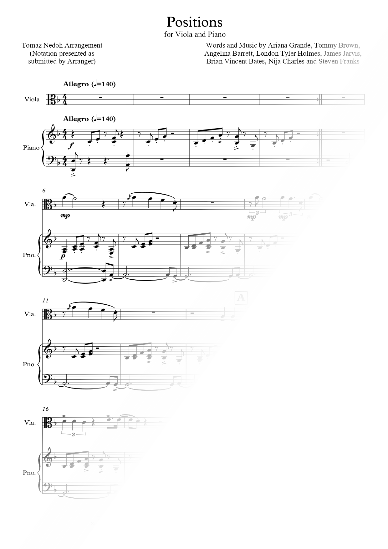 positions - Viola & Piano