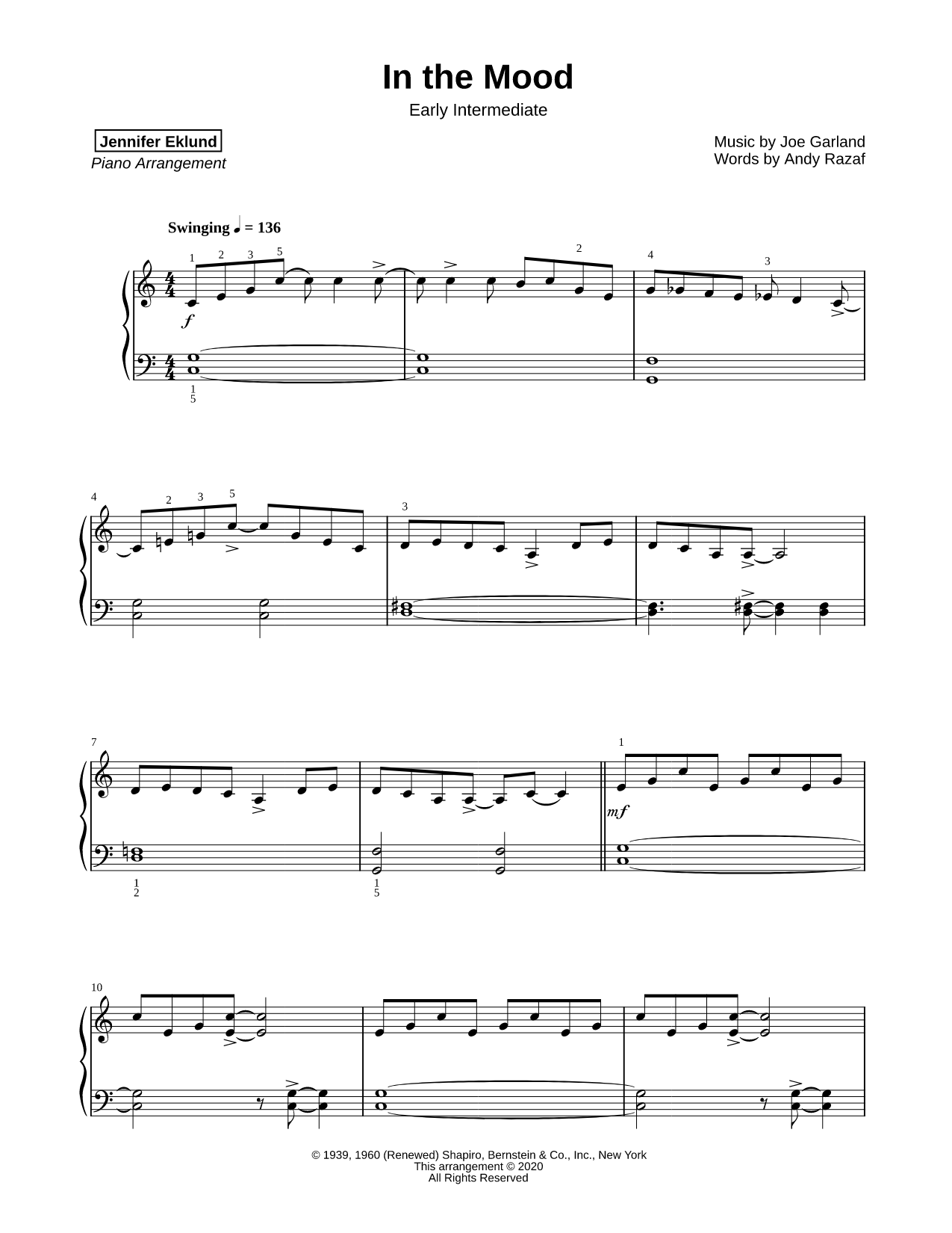 In the Mood [early intermediate]