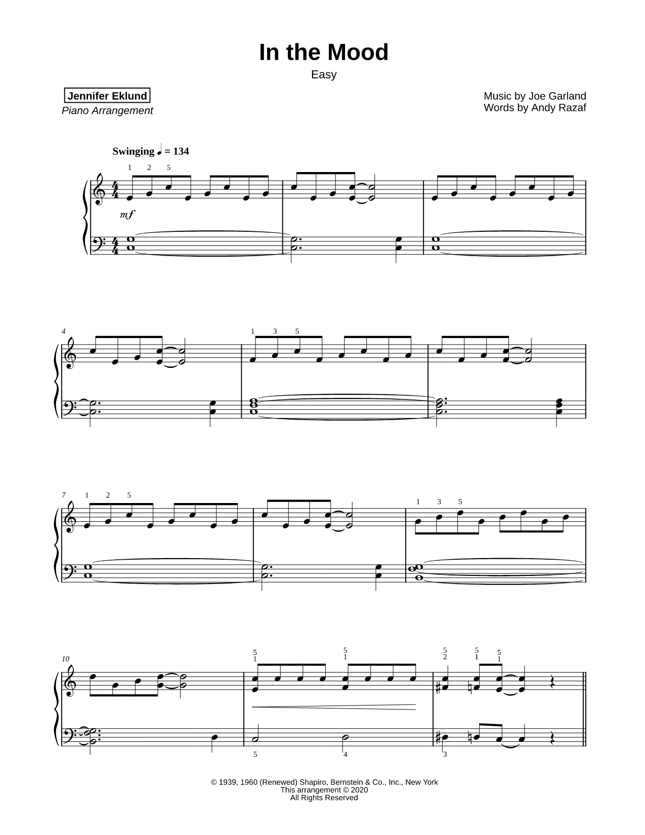 In the Mood [easy]
