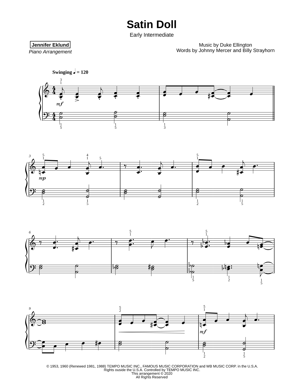Satin Doll [early intermediate]