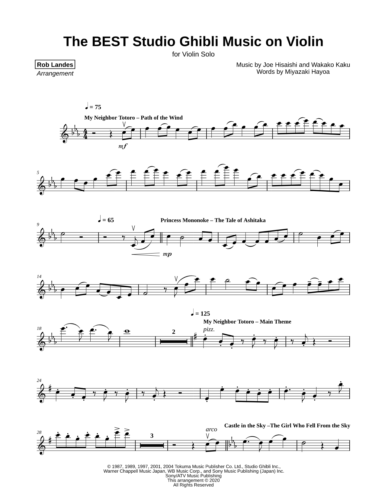The BEST Studio Ghibli Music on Violin