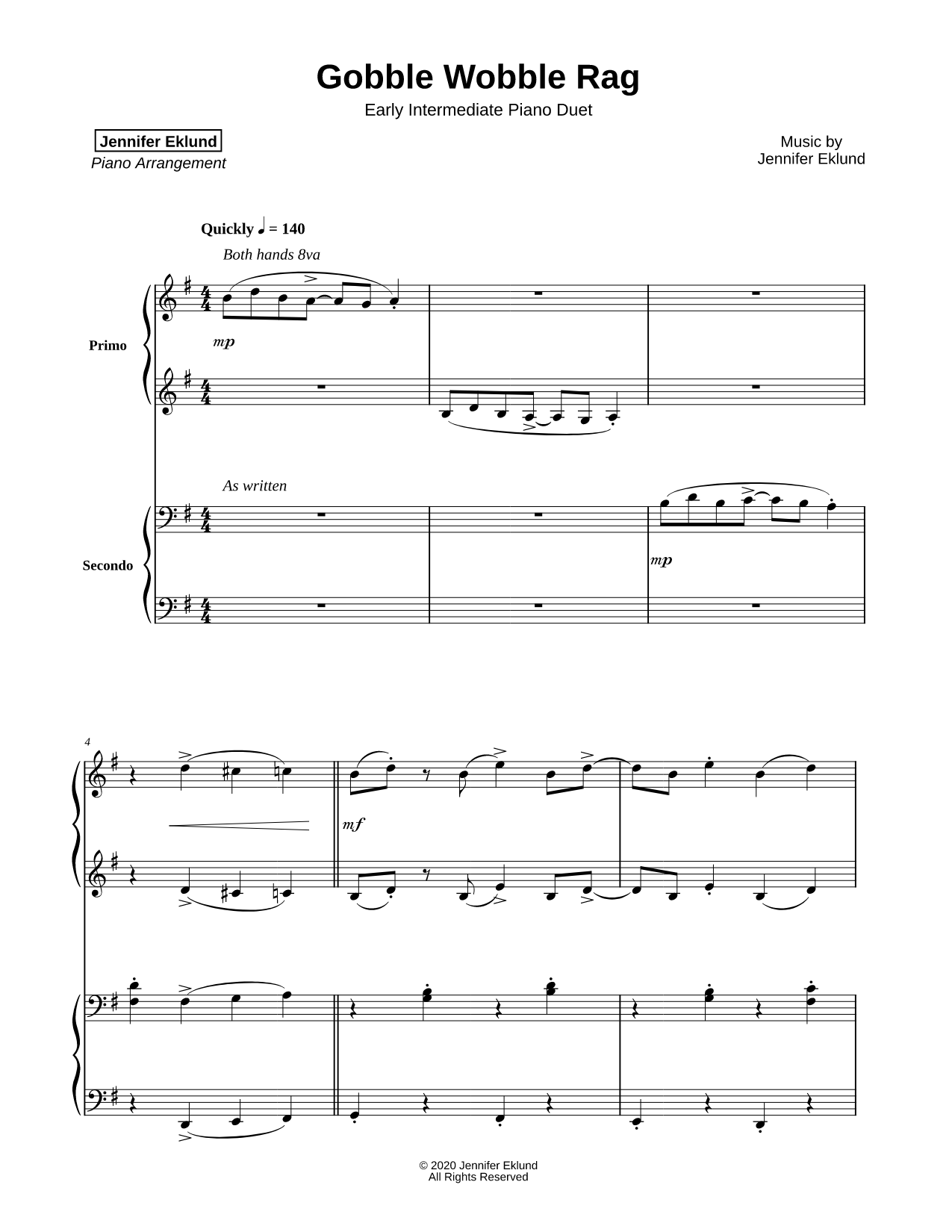 Gobble Wobble Rag [early intermediate]