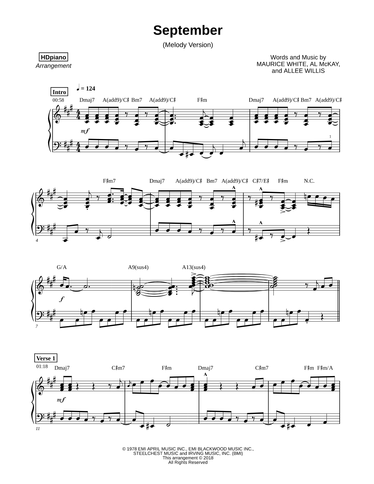 September [melody version]