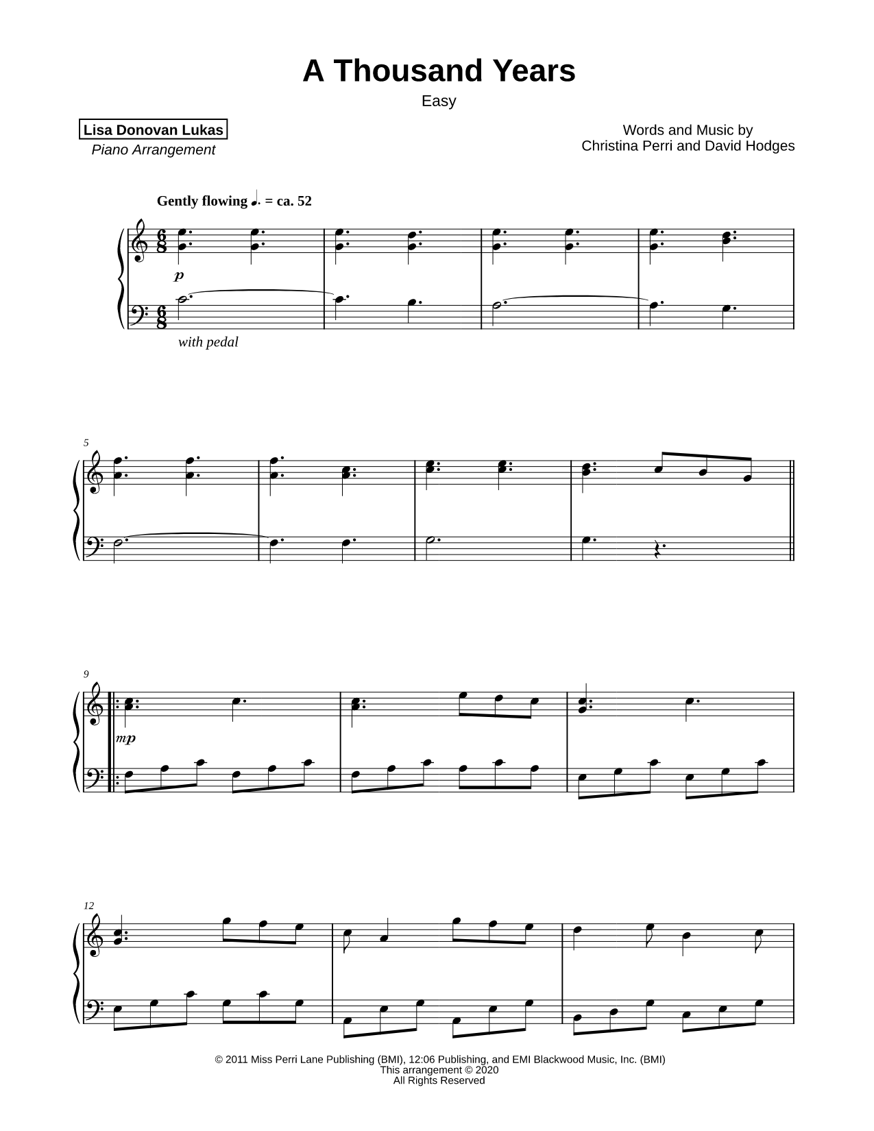 A Thousand Years [easy]