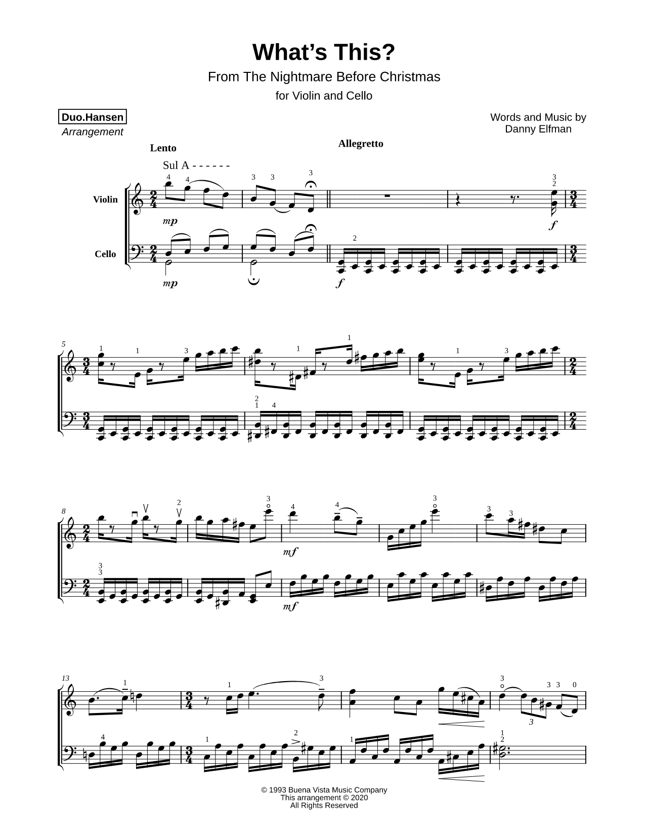 What's This? - Violin & Cello
