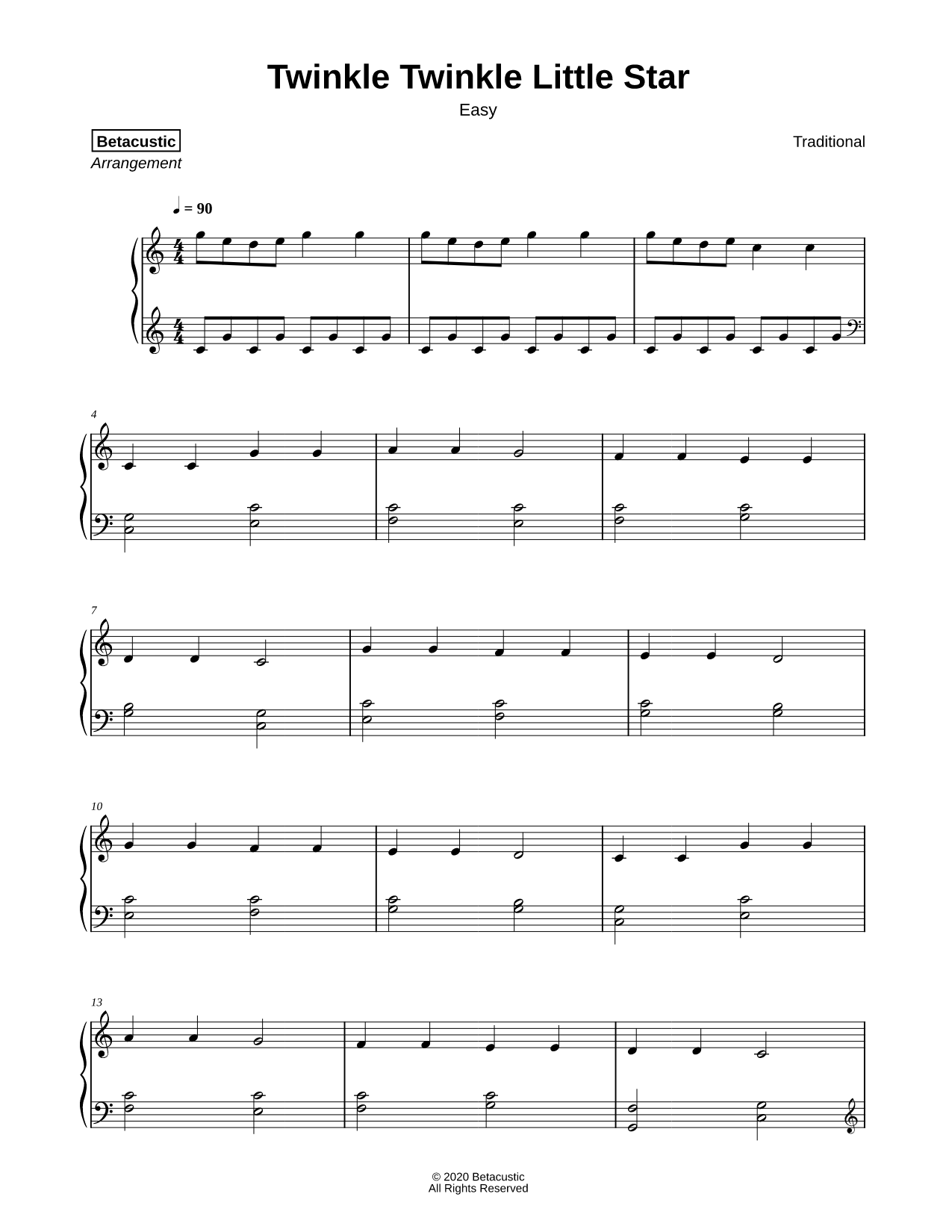 Twinkle Twinkle Little Star [easy]