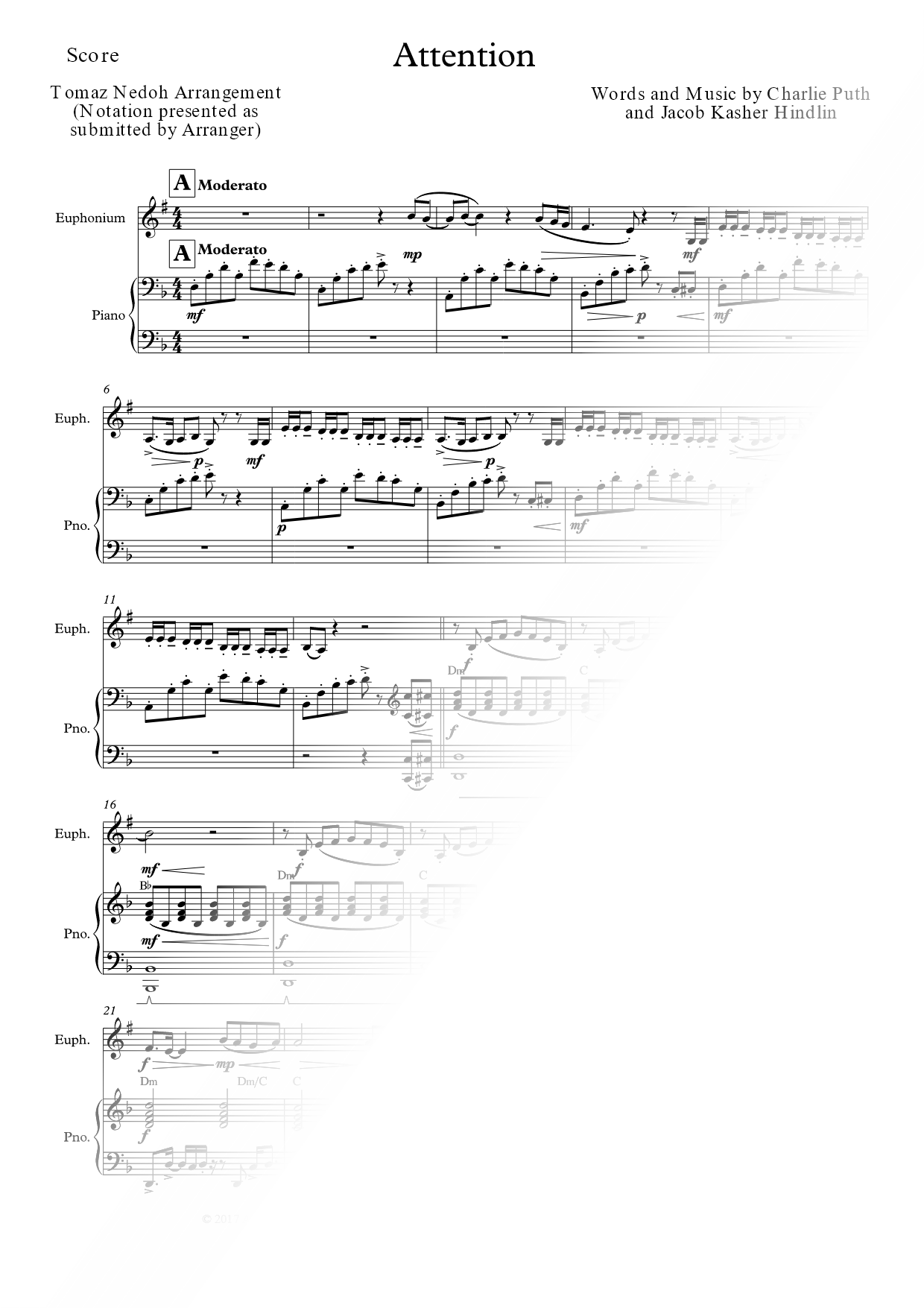 Attention - Euphonium & Piano