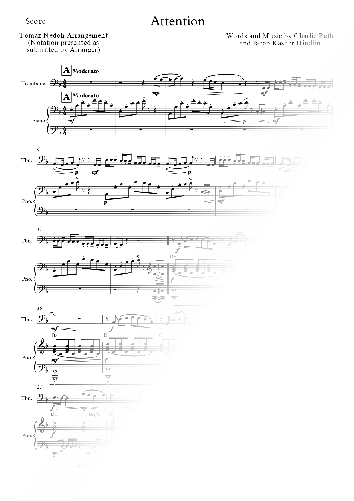 Attention - Trombone & Piano
