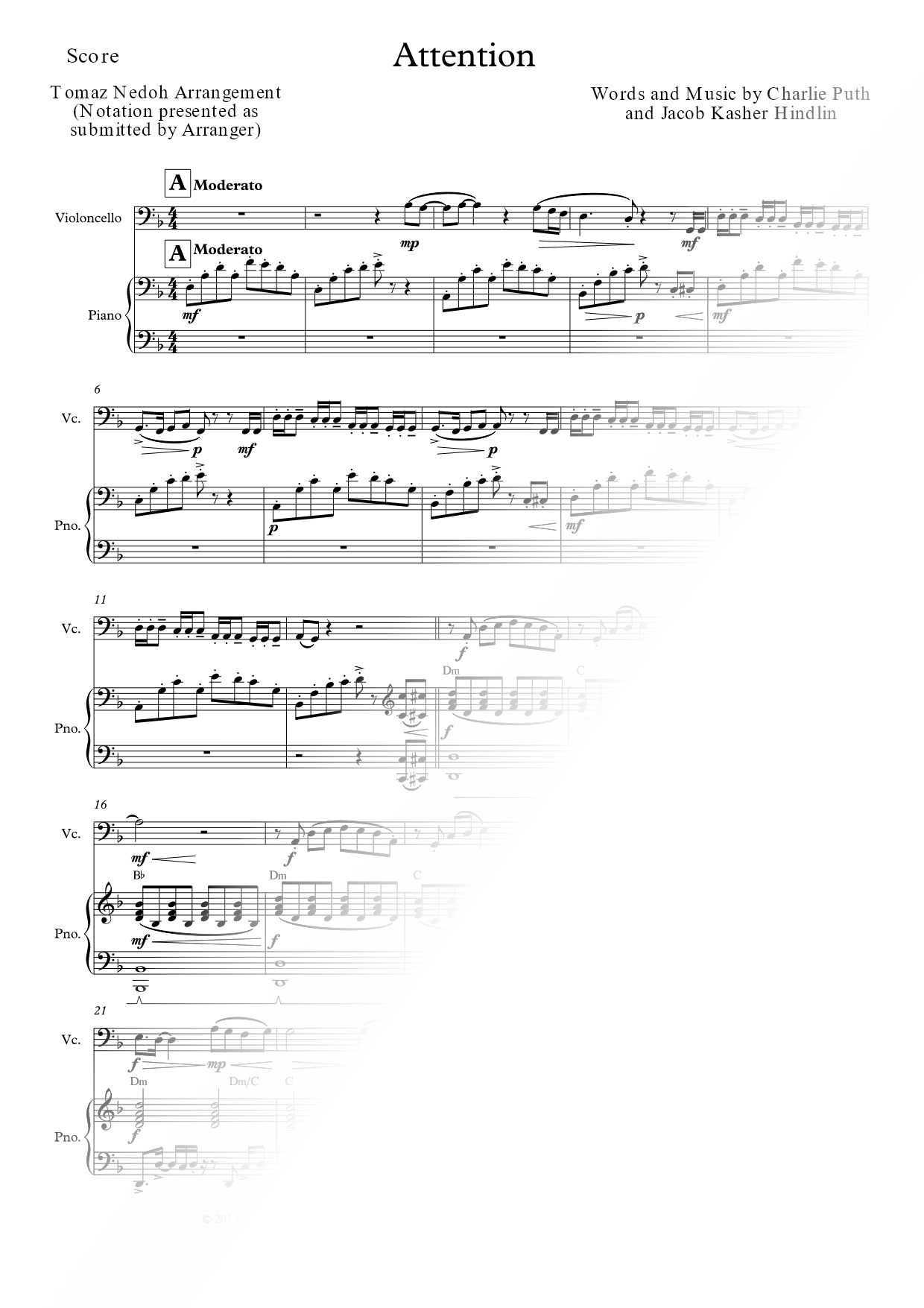 Attention - Cello & Piano