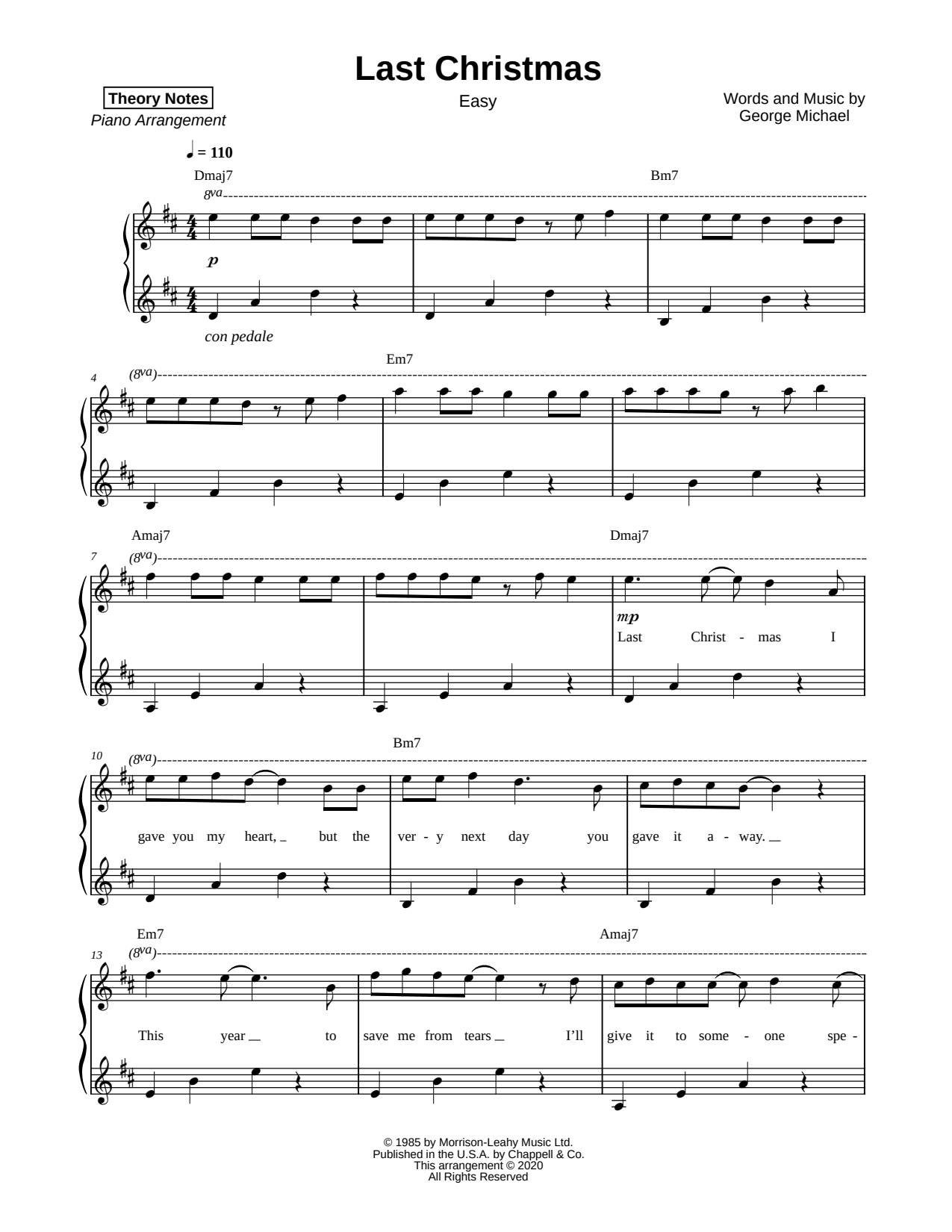 Last Christmas [easy]