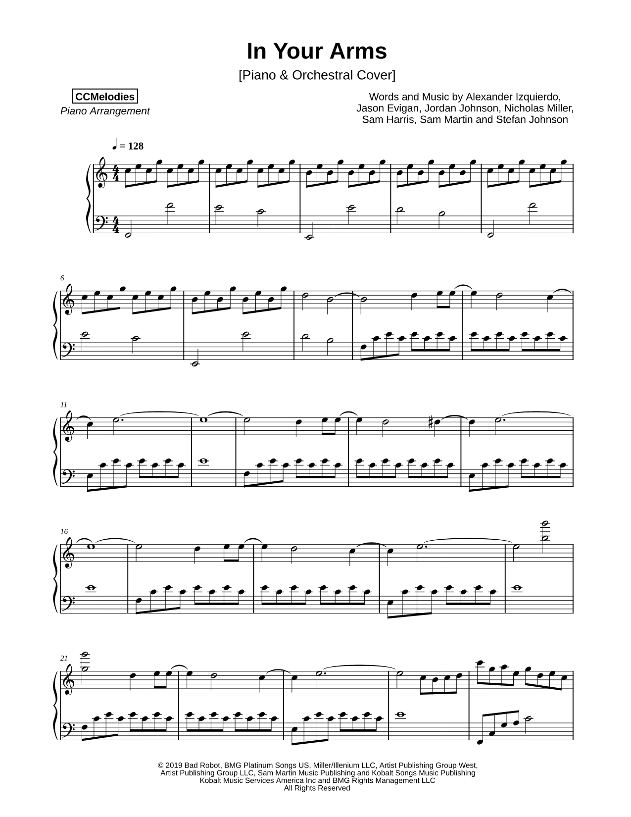 In Your Arms [Piano & Orchestral Cover]
