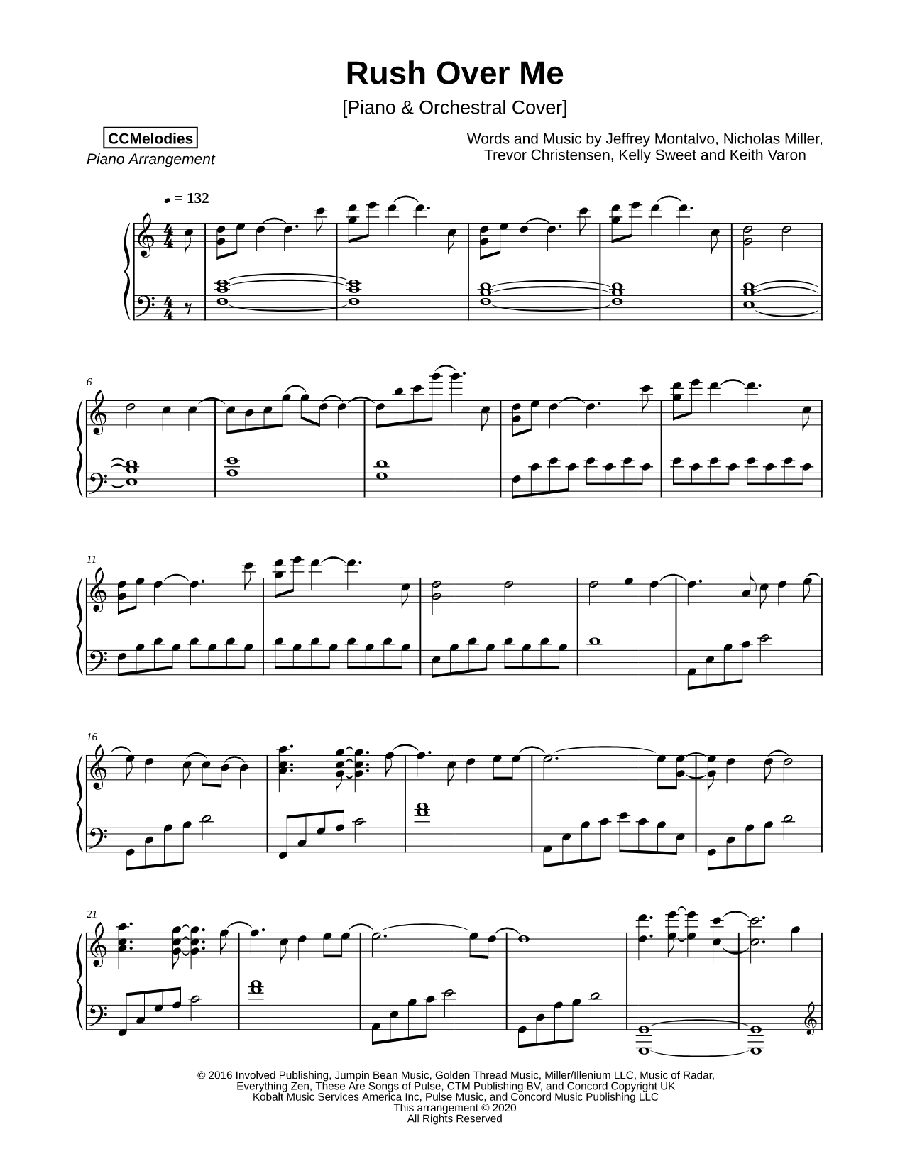 Rush Over Me [Piano & Orchestral Cover]