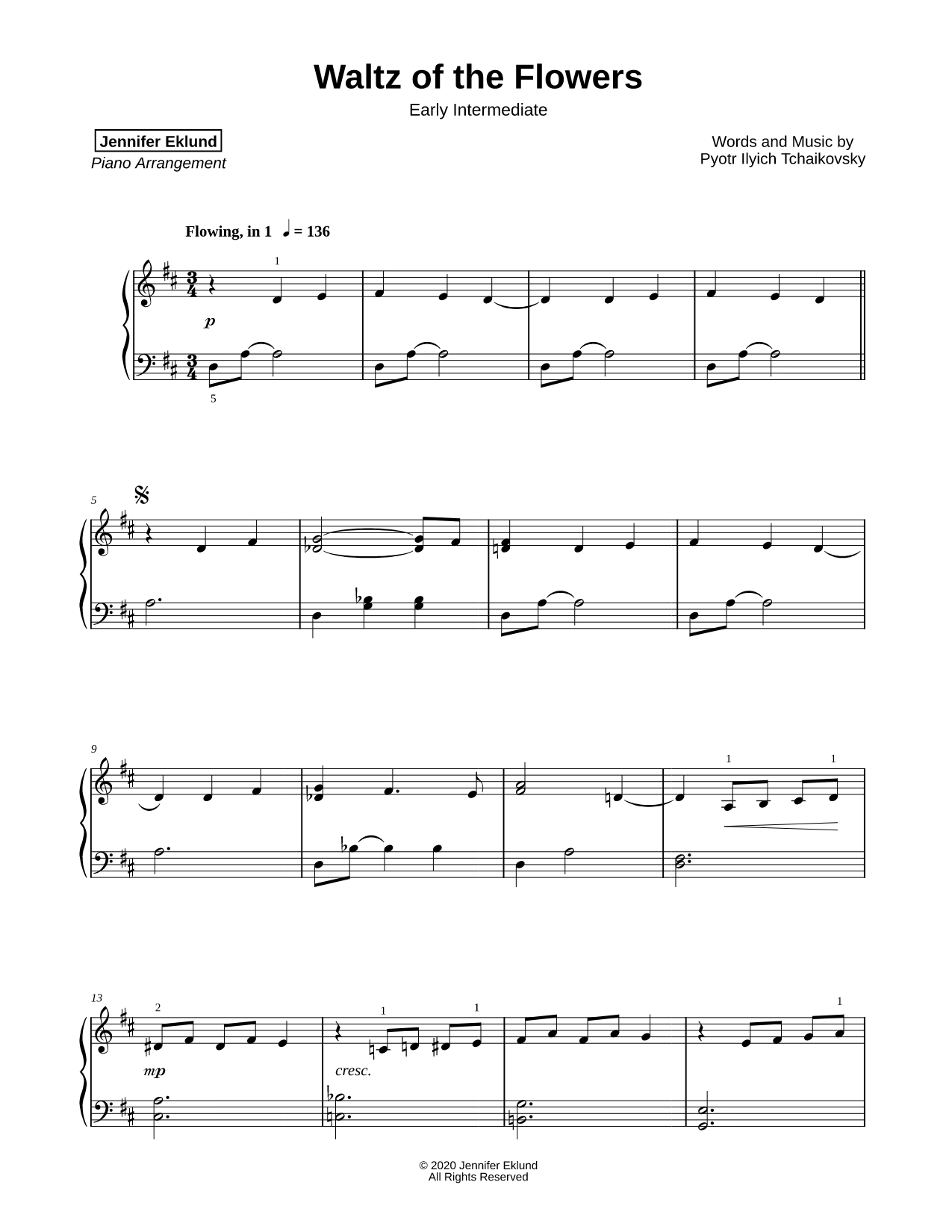 Waltz of the Flowers [early intermediate]