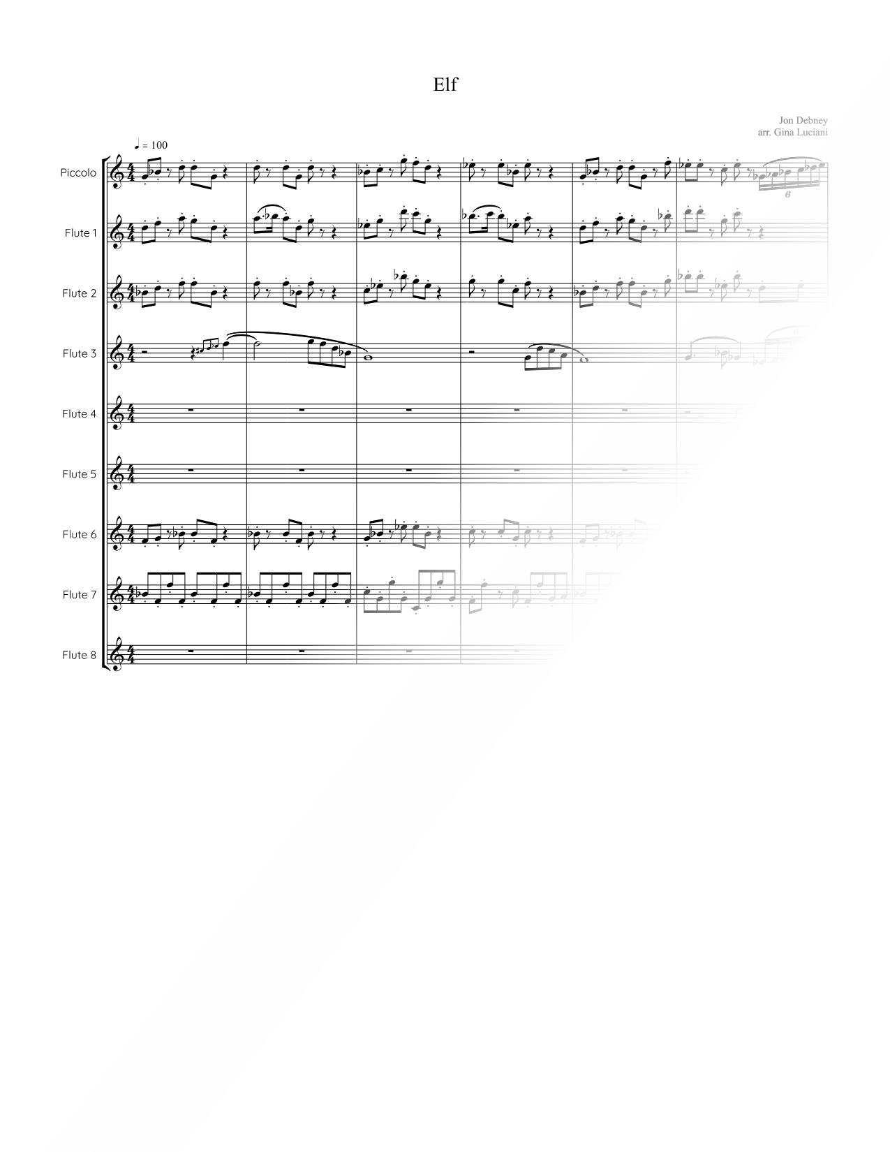 Elf - Flute Ensemble