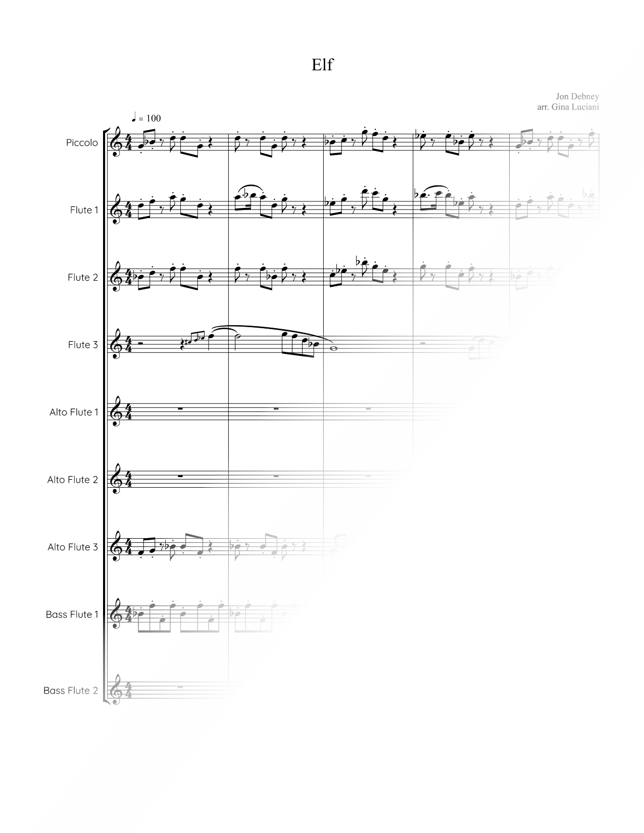 Elf - Mixed Flute Ensemble