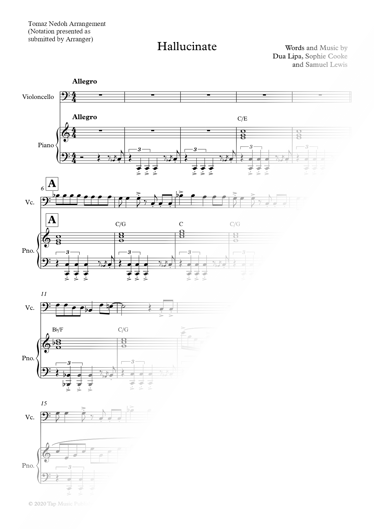 Hallucinate - Cello & Piano