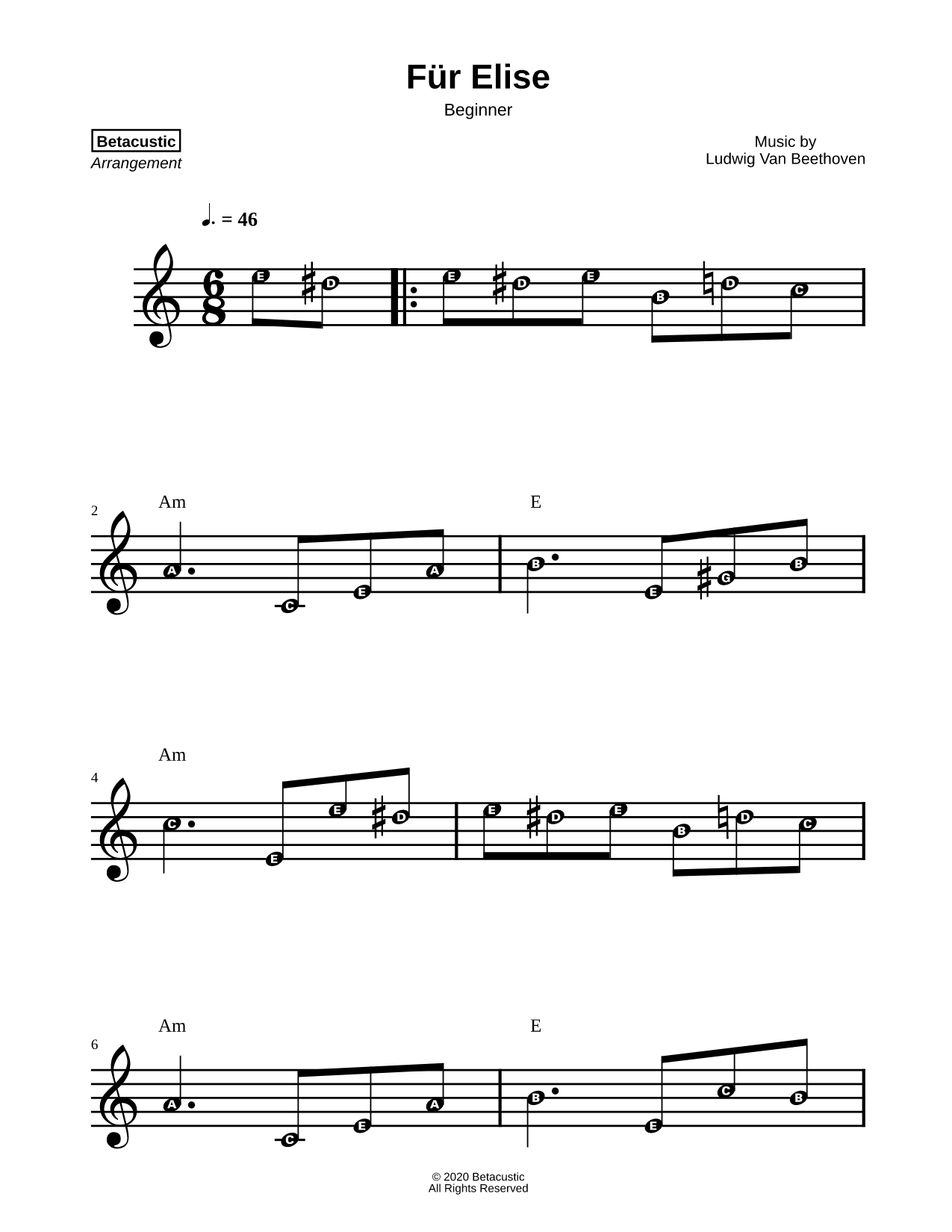 Für Elise [beginner]