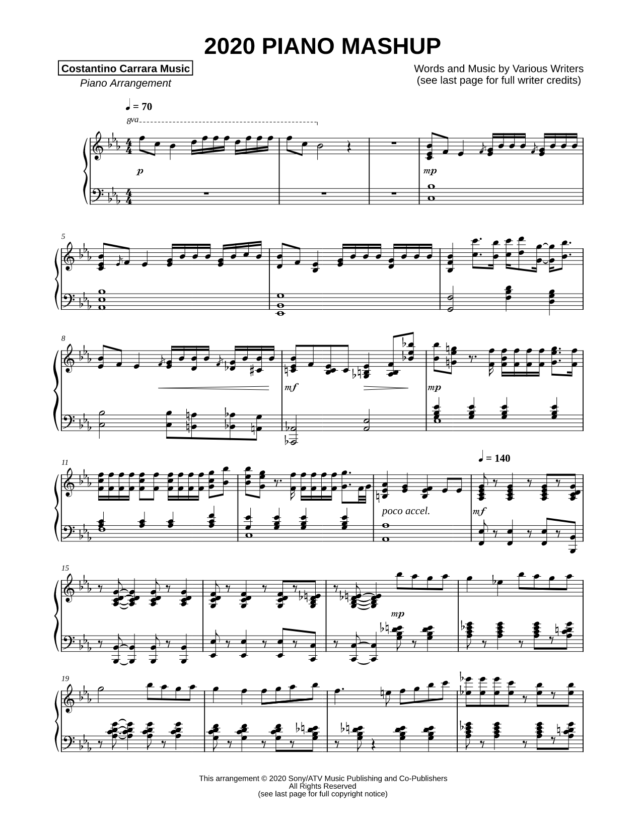 2020 Piano Mashup