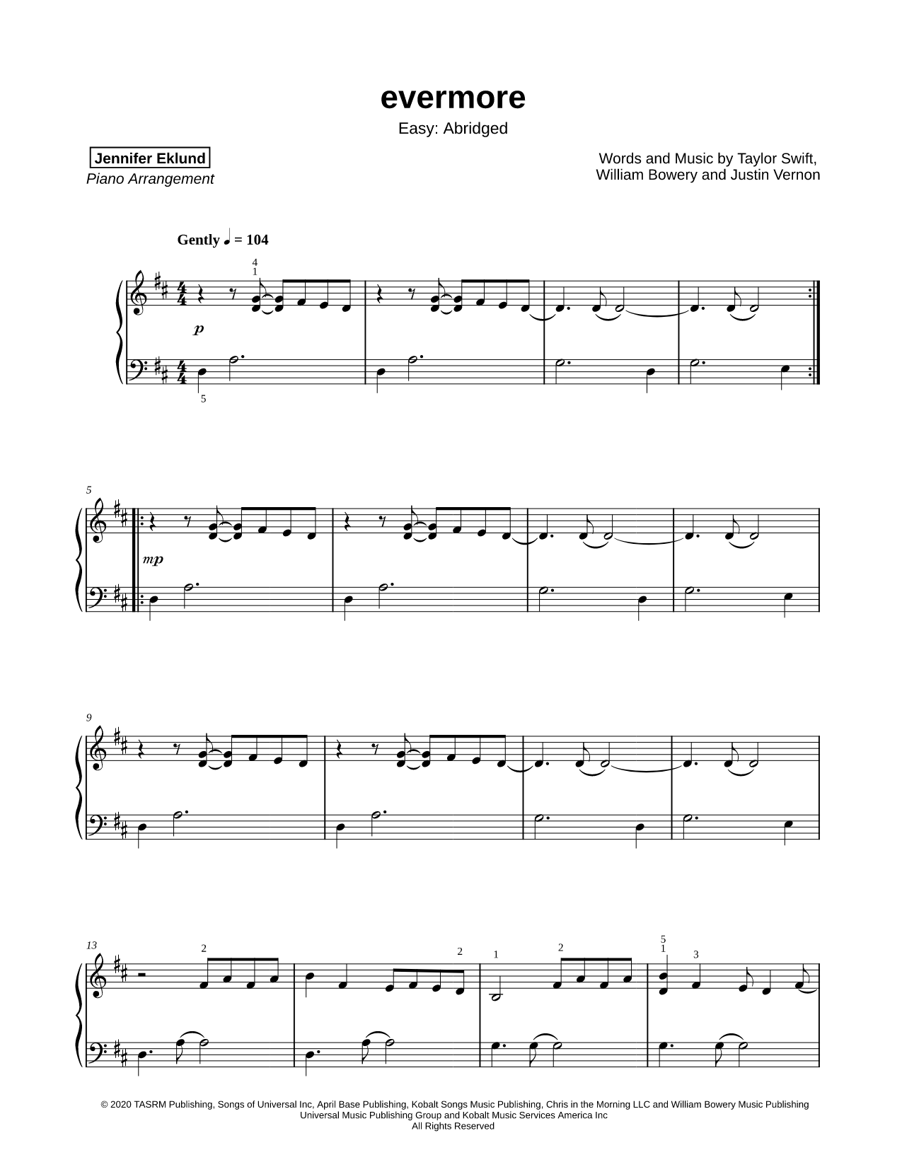 evermore [easy - abridged]