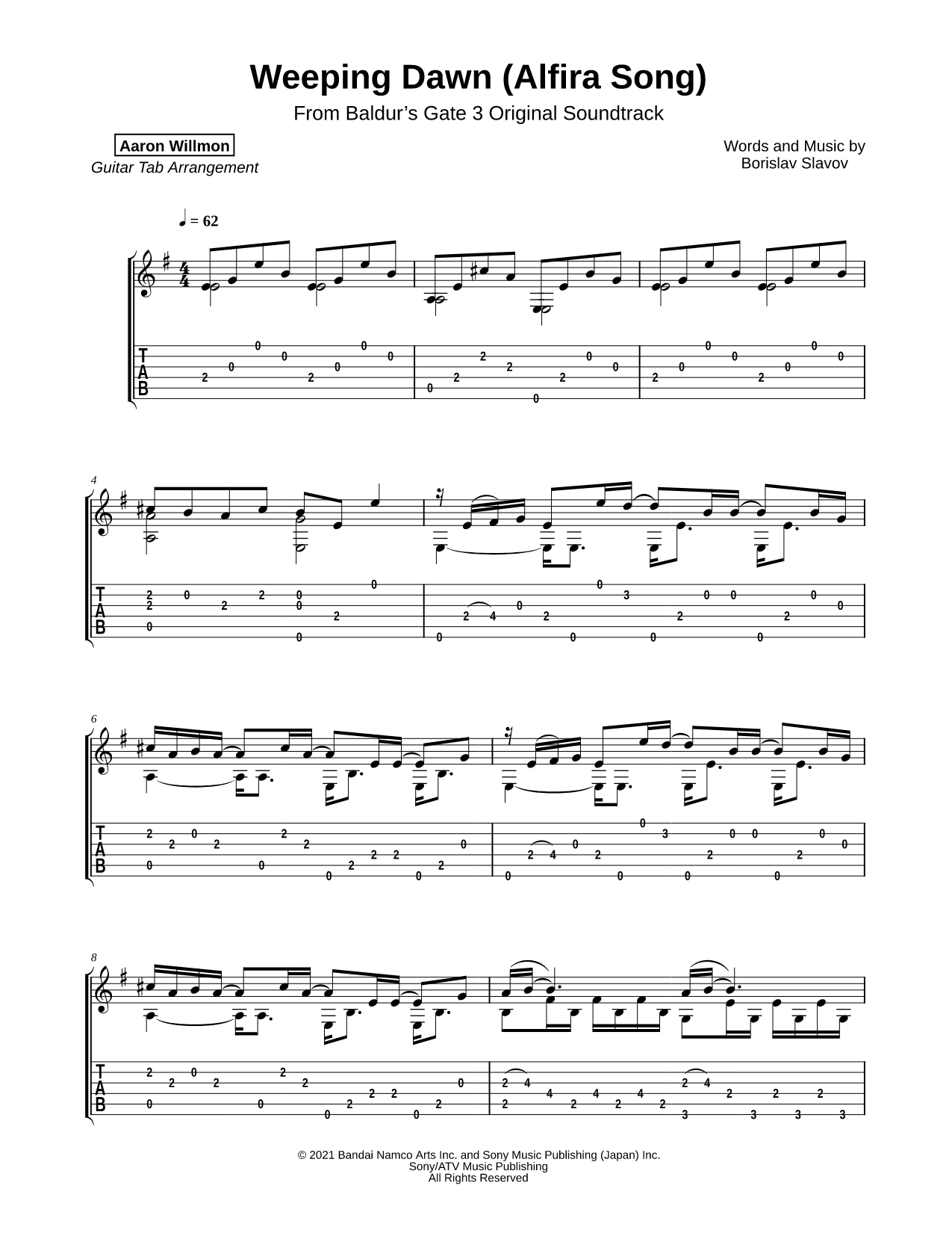 Weeping Dawn (Alfira Song)