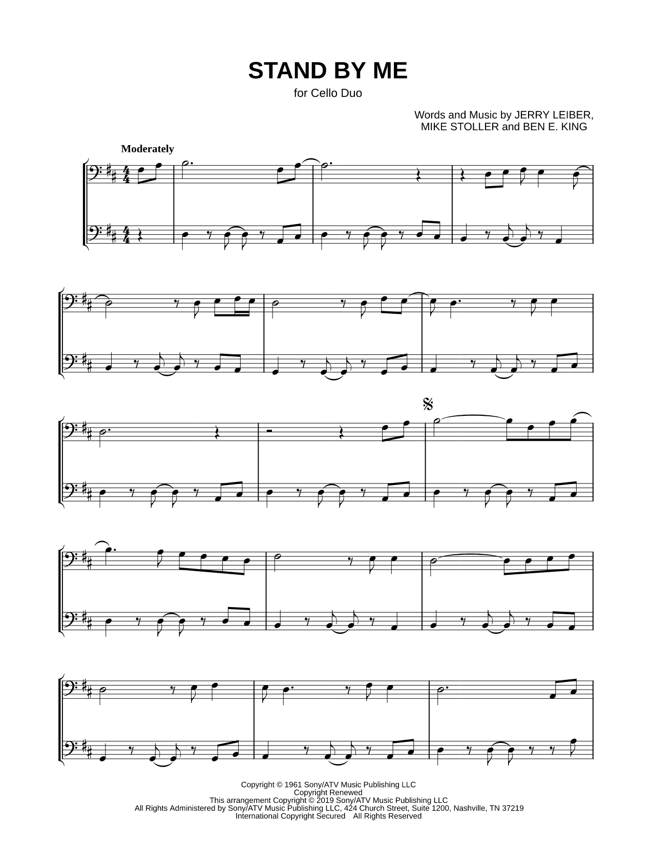 Stand by Me - Cello Duet