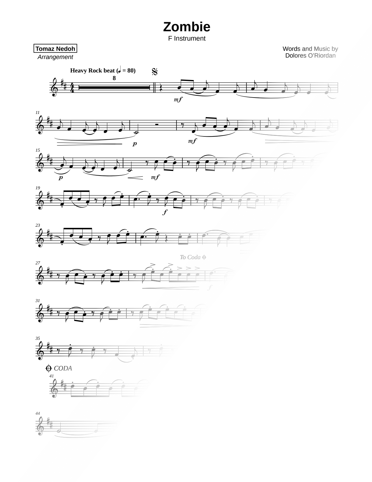 Zombie - F Instrument