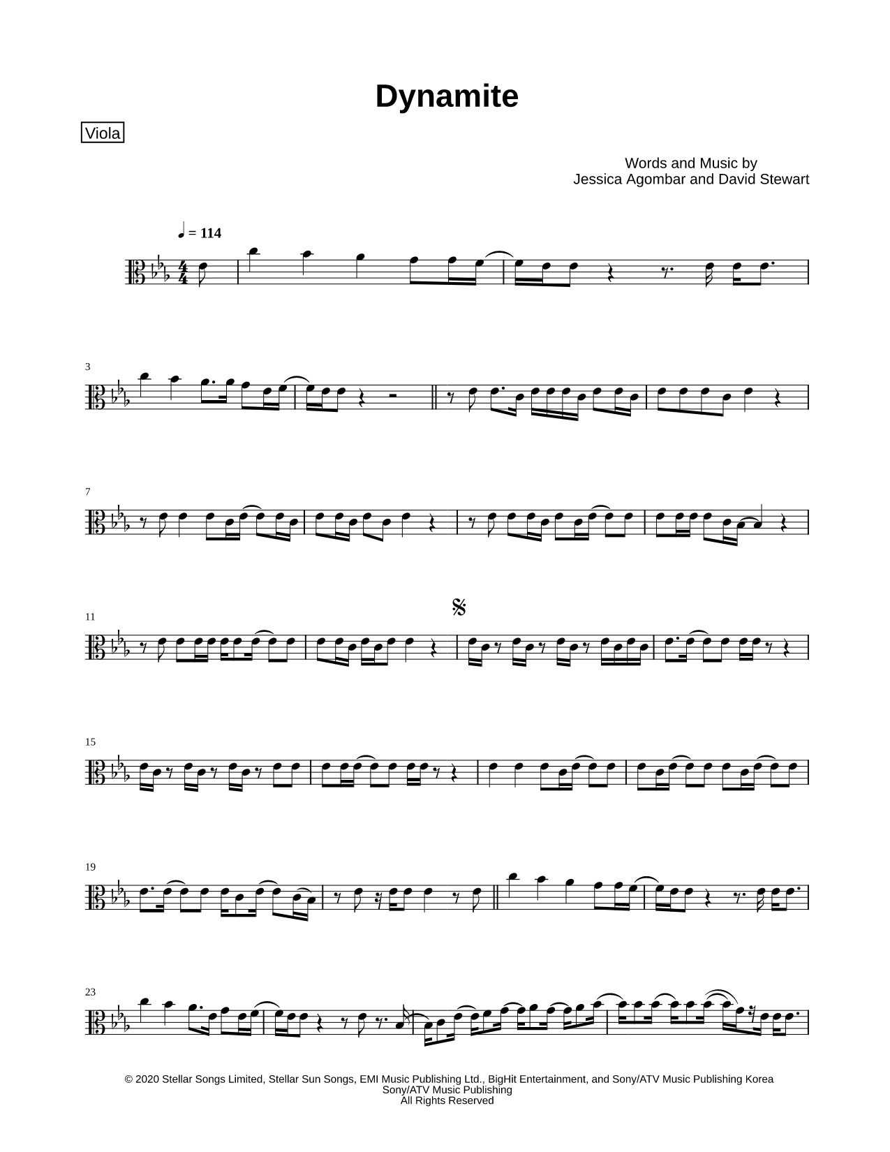 Dynamite - Viola