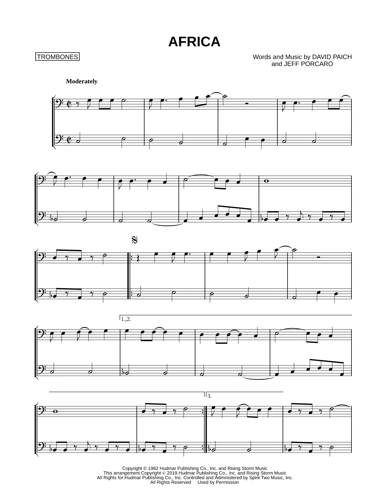 Africa - Trombone Duet