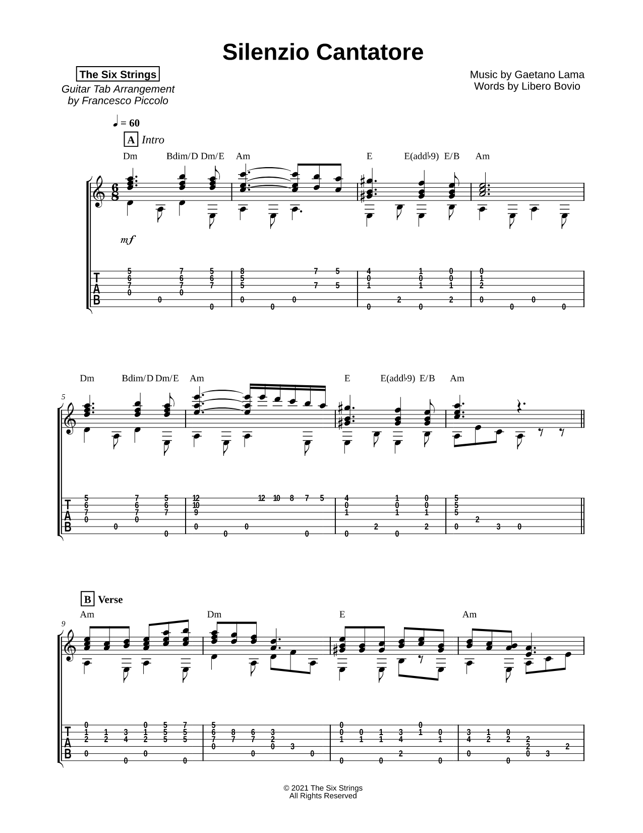 Silenzio Cantatore