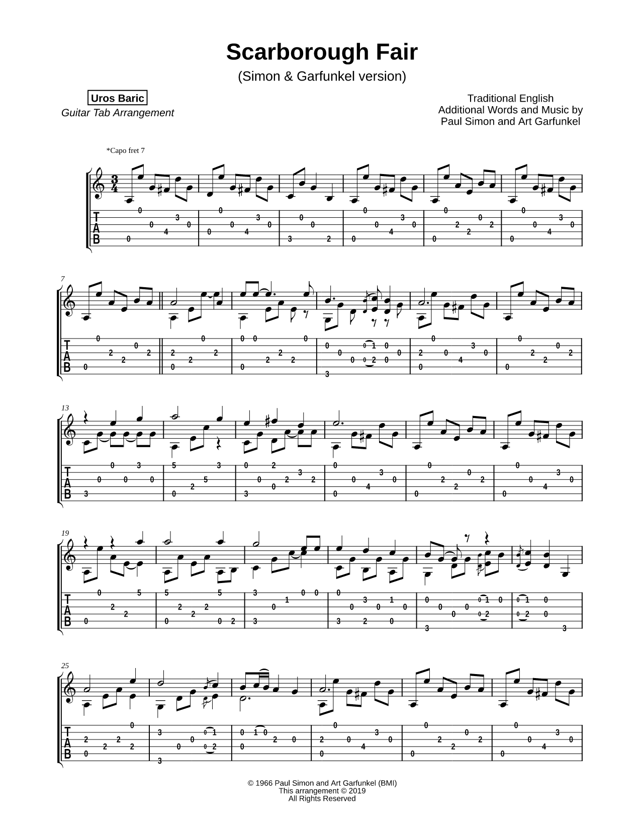 Scarborough Fair / Canticle