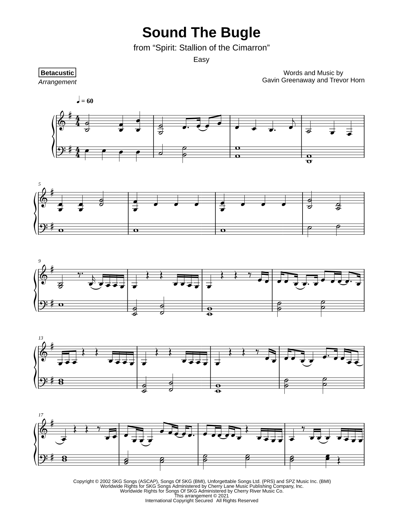 Sound the Bugle [easy]