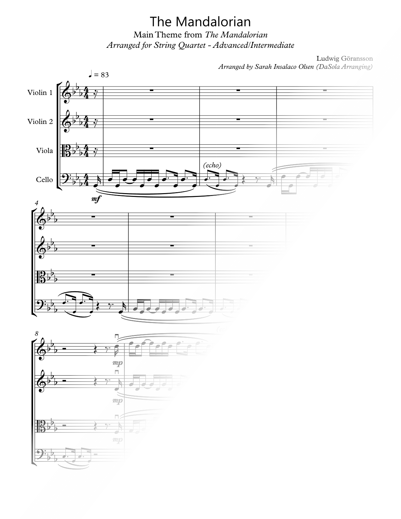 Star Wars: The Mandalorian (Main Theme) [advanced / intermediate]