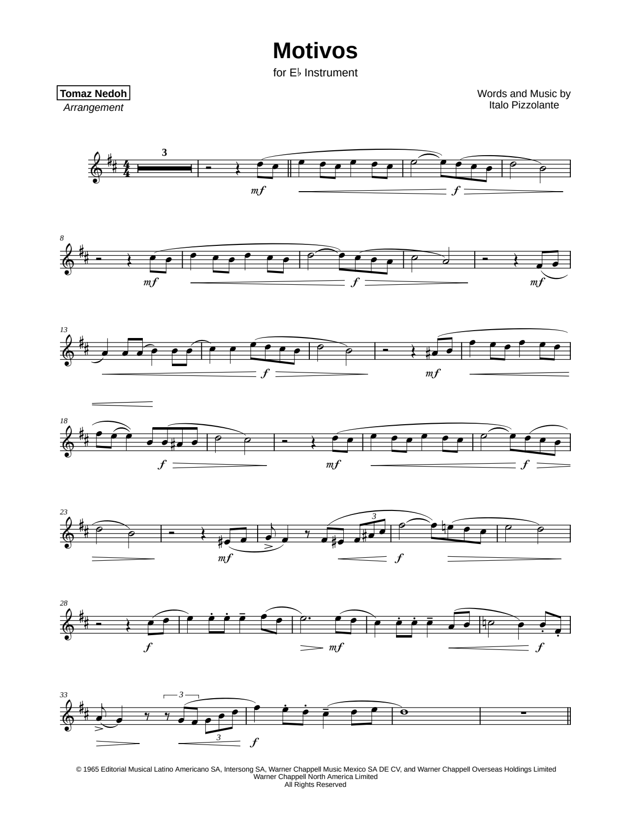 Motivos - Eb Instrument