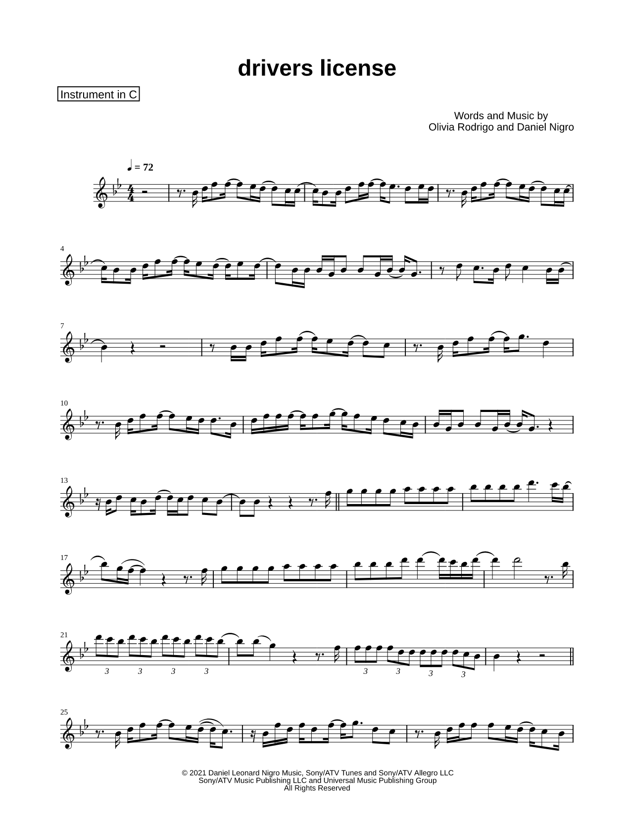 drivers license - C Instrument