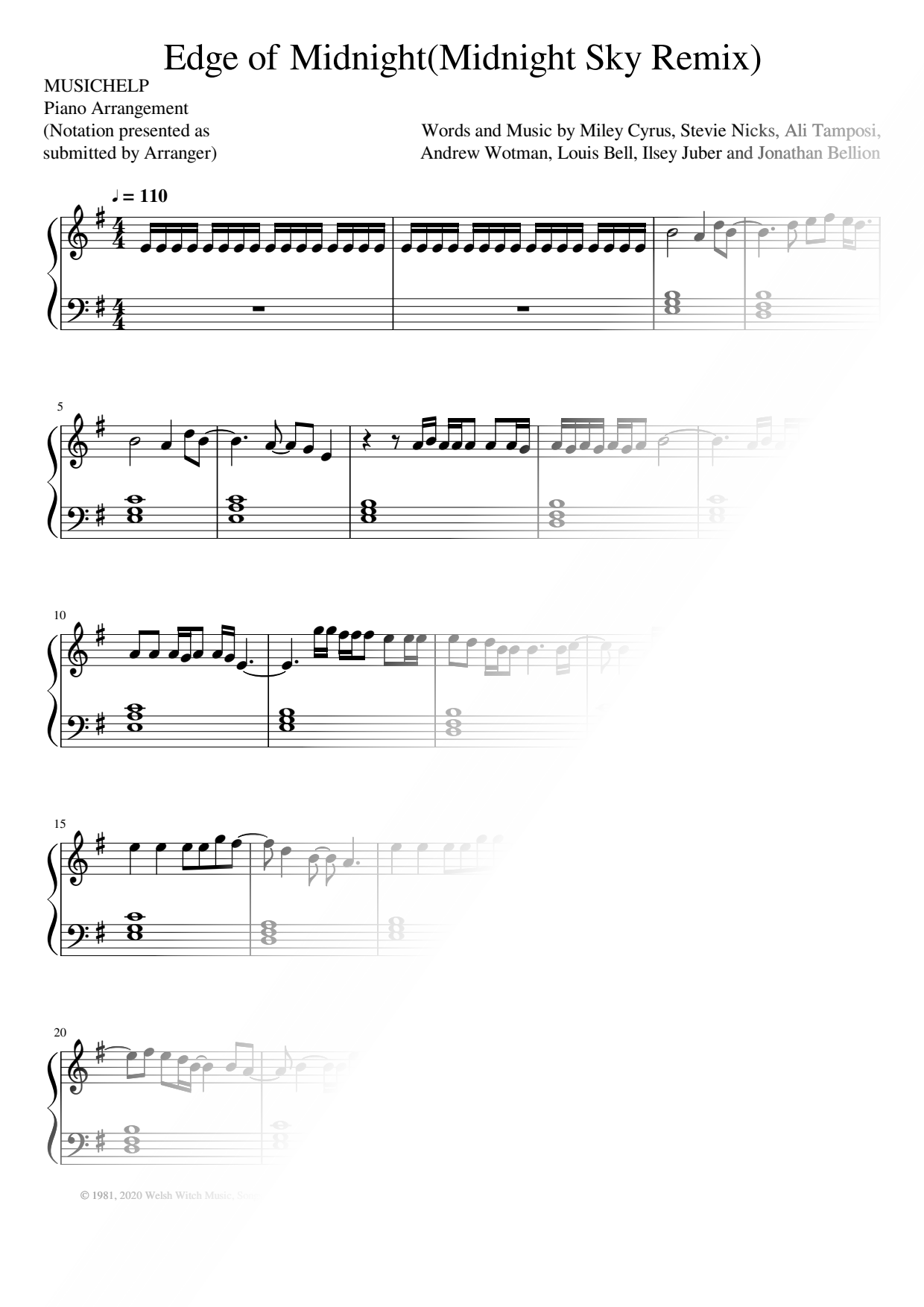 Edge of Midnight (Midnight Sky Remix)