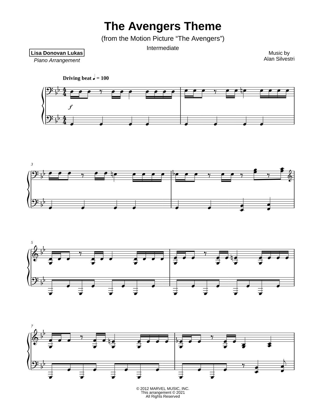 The Avengers Theme [intermediate]