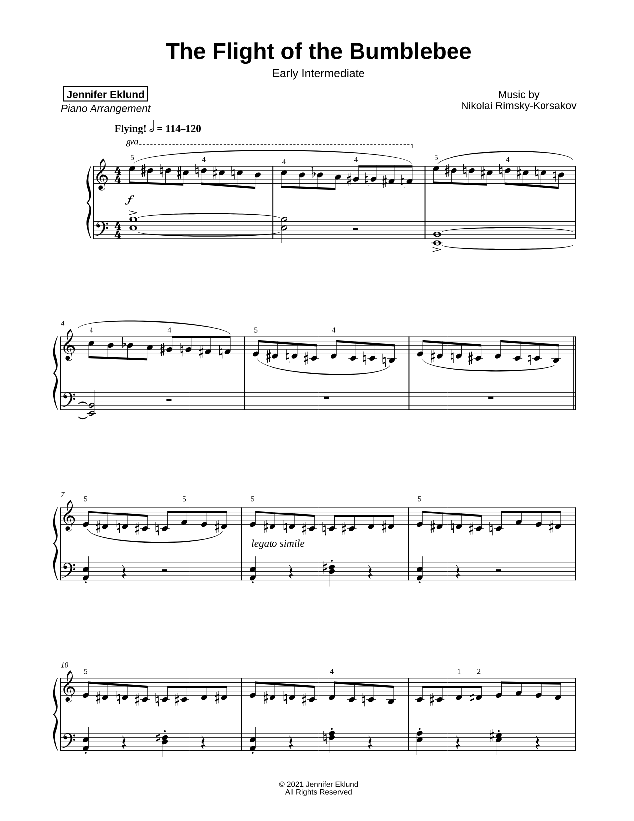 The Flight of the Bumblebee [early intermediate]
