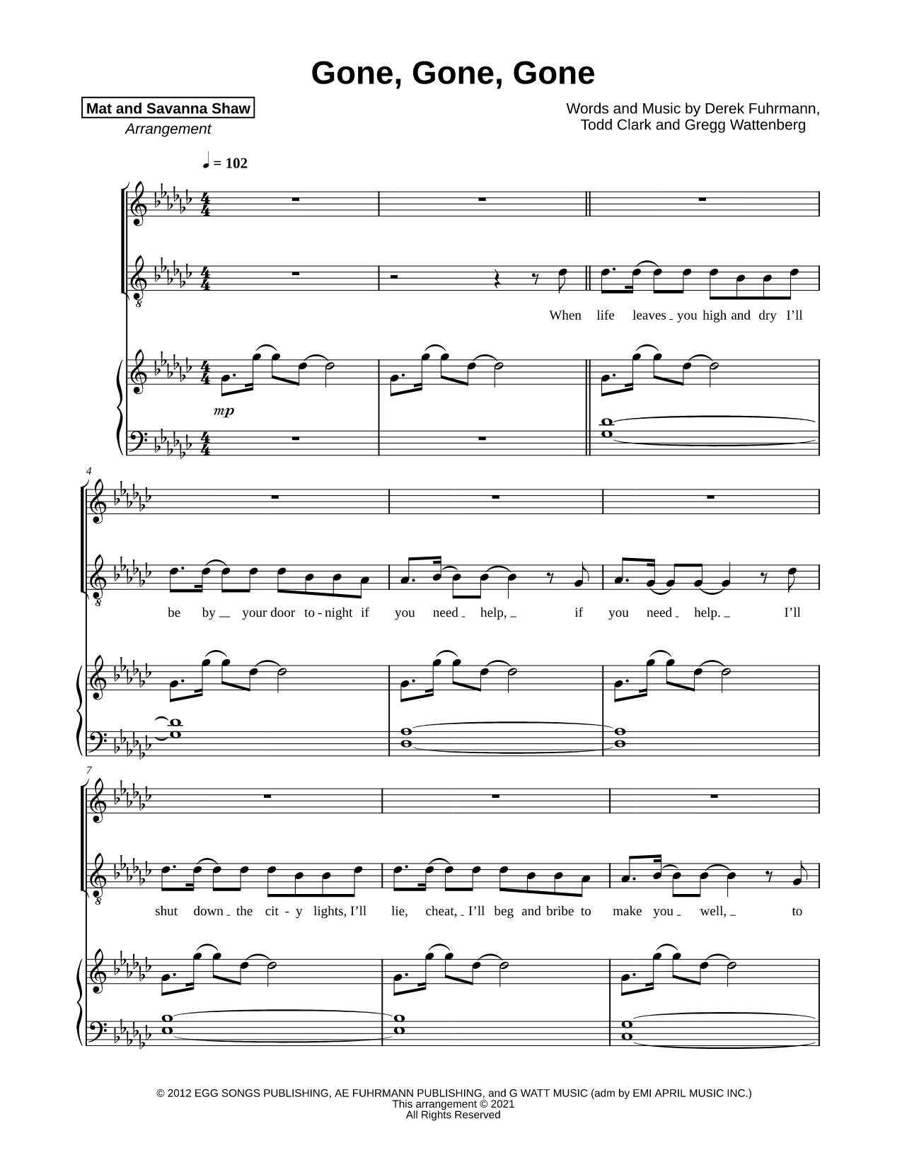 Gone, Gone, Gone [vocal duet]