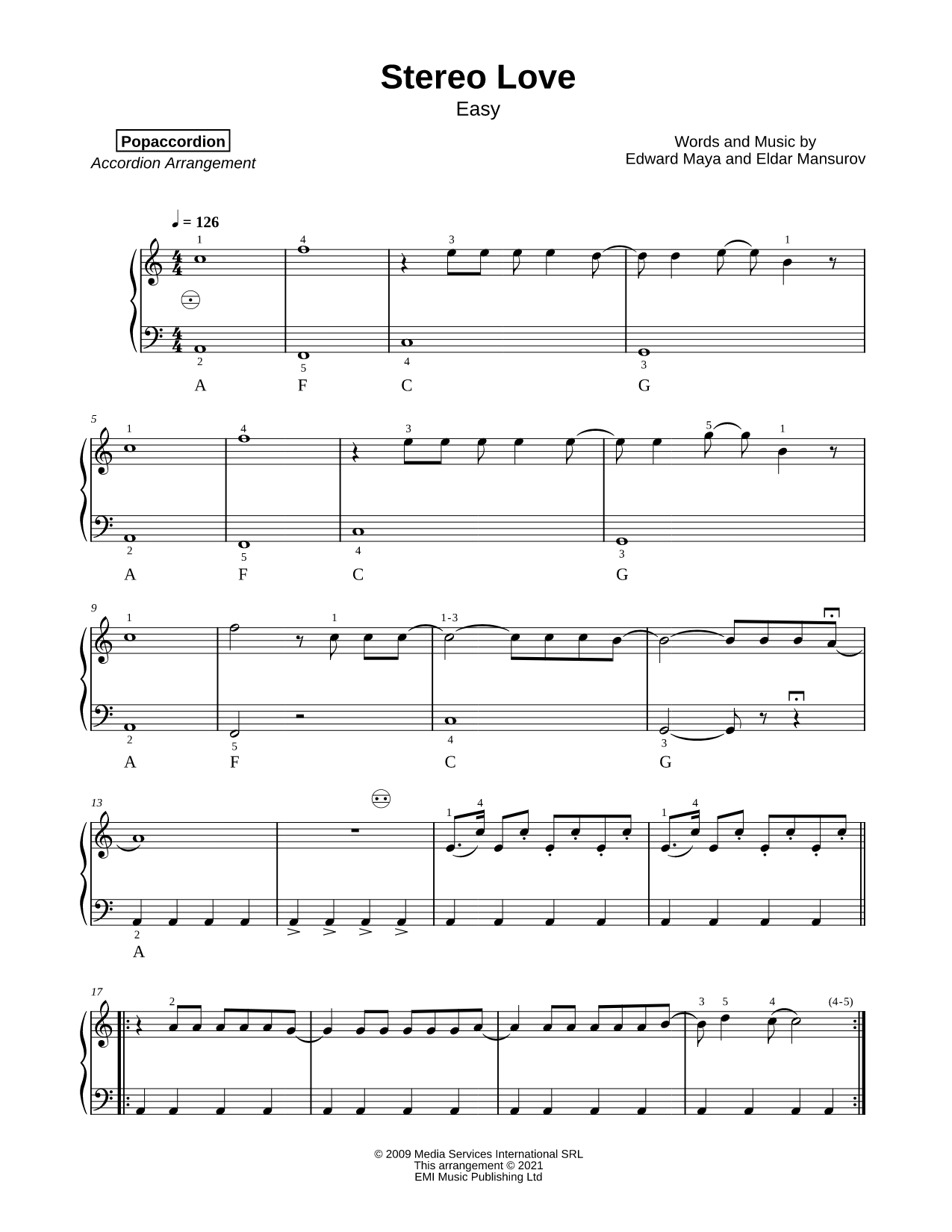 Stereo Love [easy]